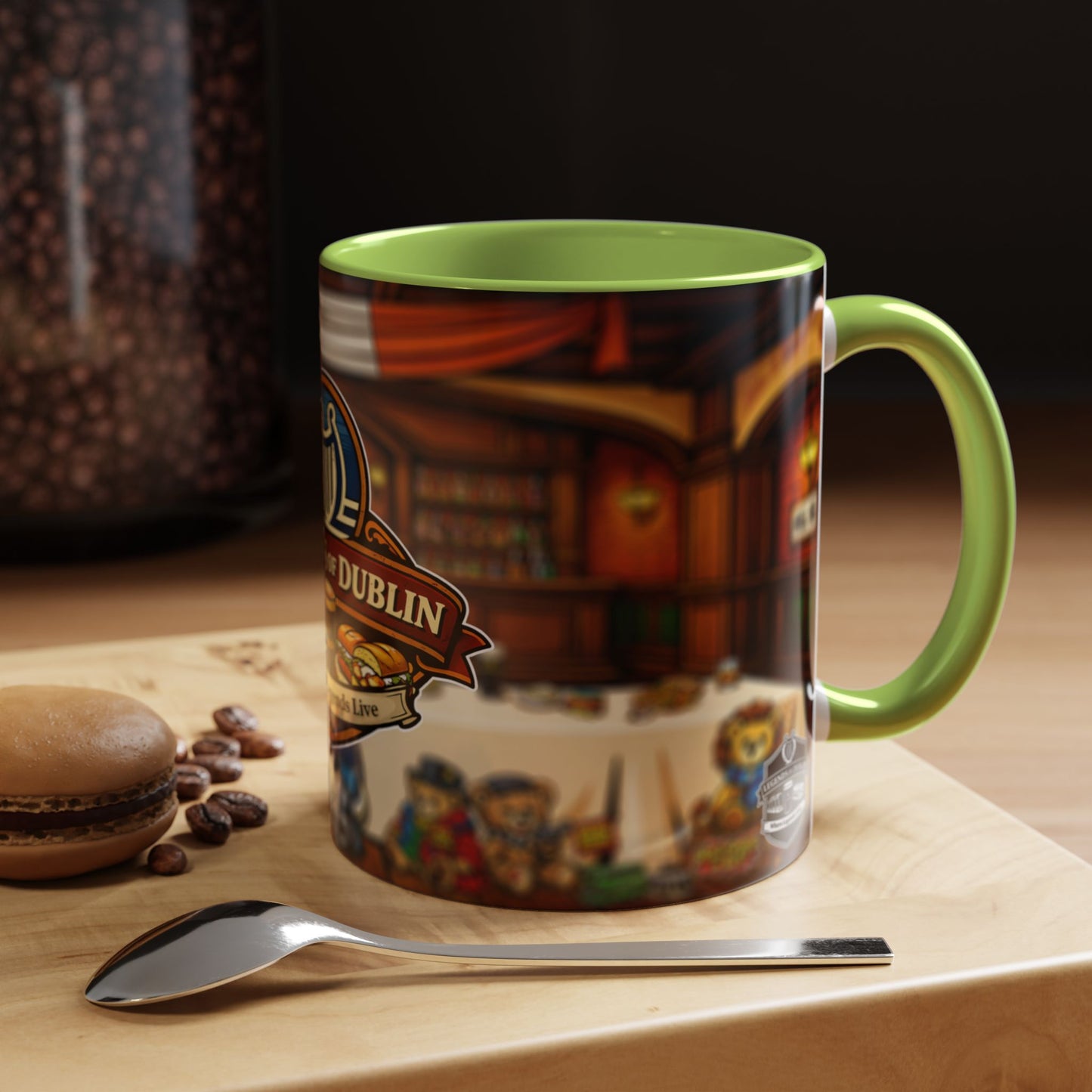 Legends of Dublin Coffee Mug – Irish Pub Scene Accent Mug (11oz)