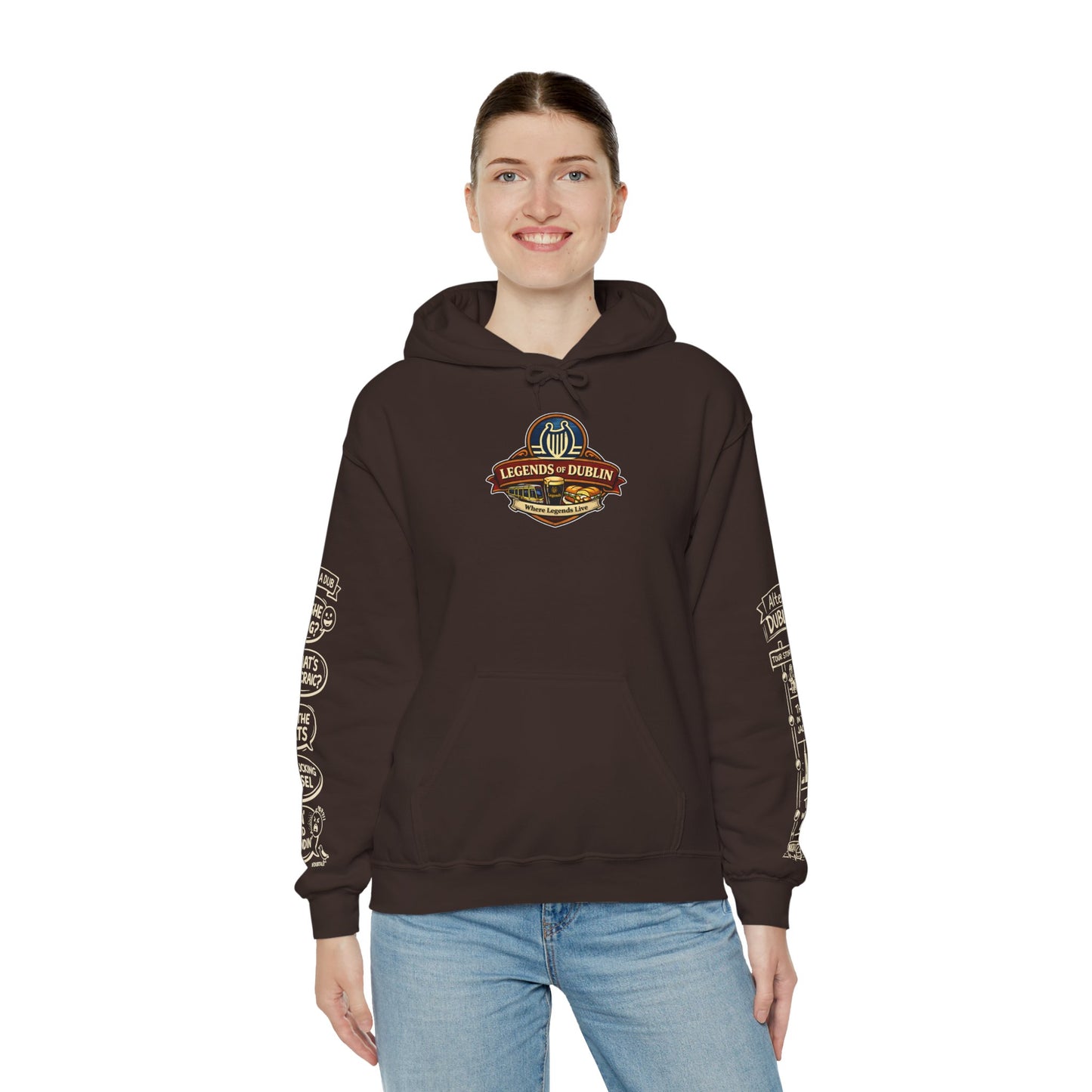 Legends of Dublin Hoodie – Street Legends edition, Dublin Souvenir Hoodie, Unisex Irish Hoodie, Gift from Ireland