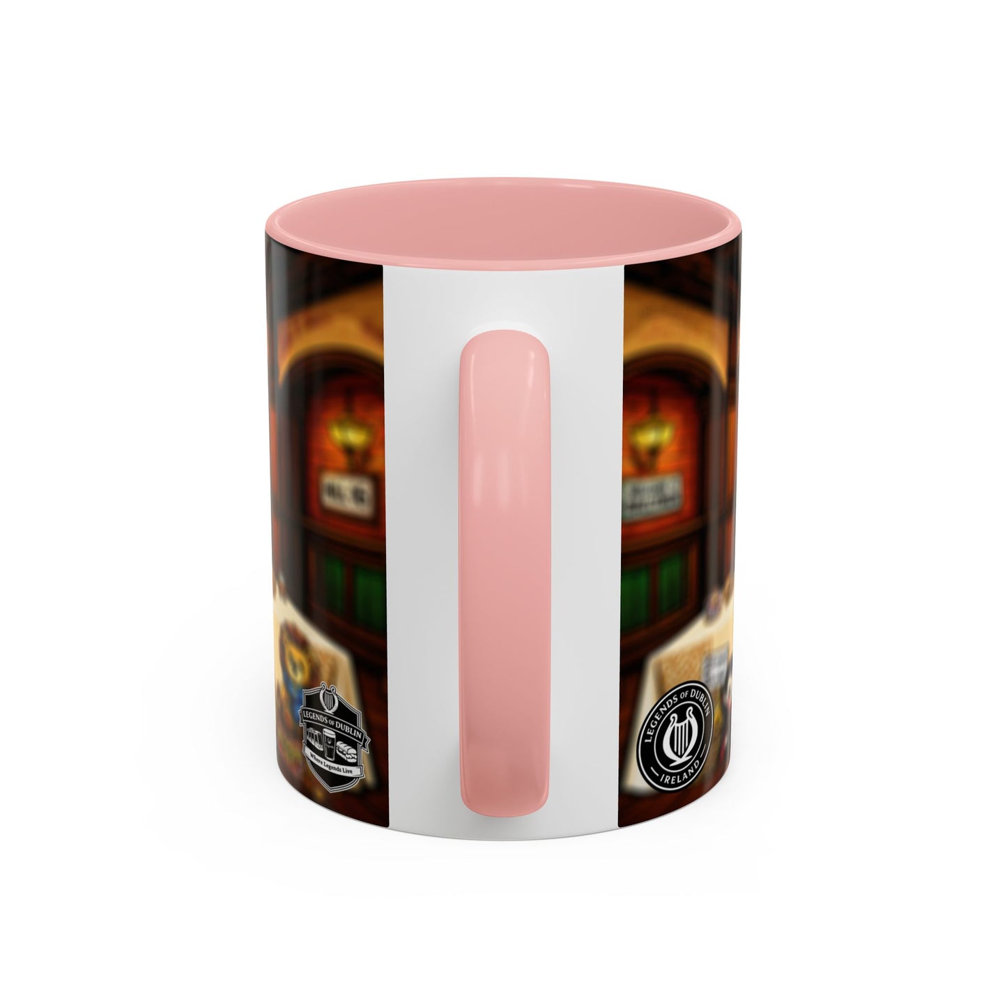 Legends of Dublin Coffee Mug – Irish Pub Scene Accent Mug (11oz)