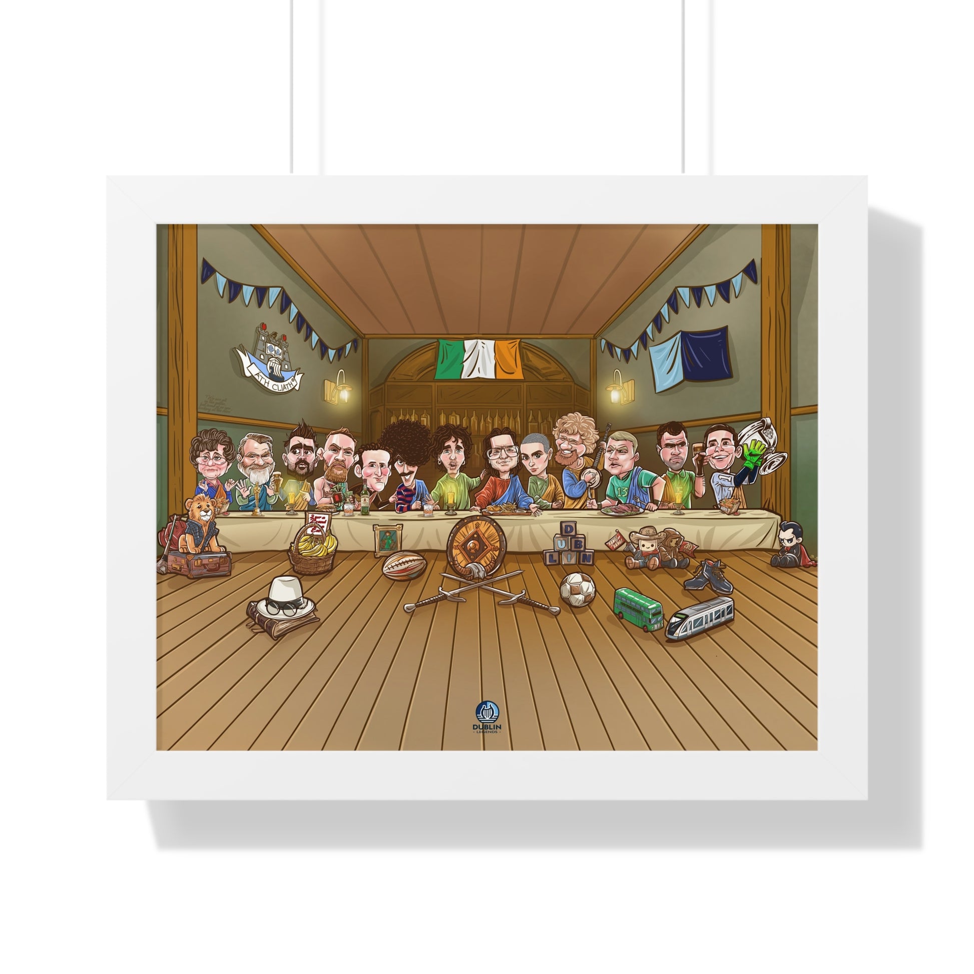 Dublin Legends Framed Horizontal Poster 20X16