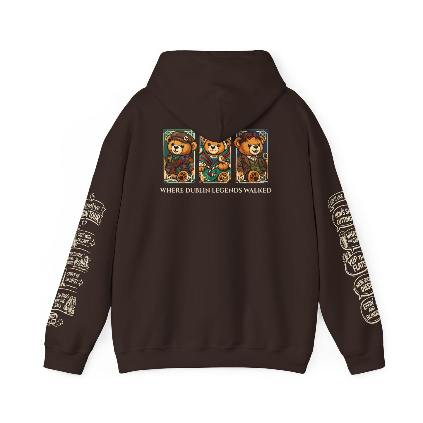 Legends of Dublin Hoodie – Street Legends edition, Dublin Souvenir Hoodie, Unisex Irish Hoodie, Gift from Ireland