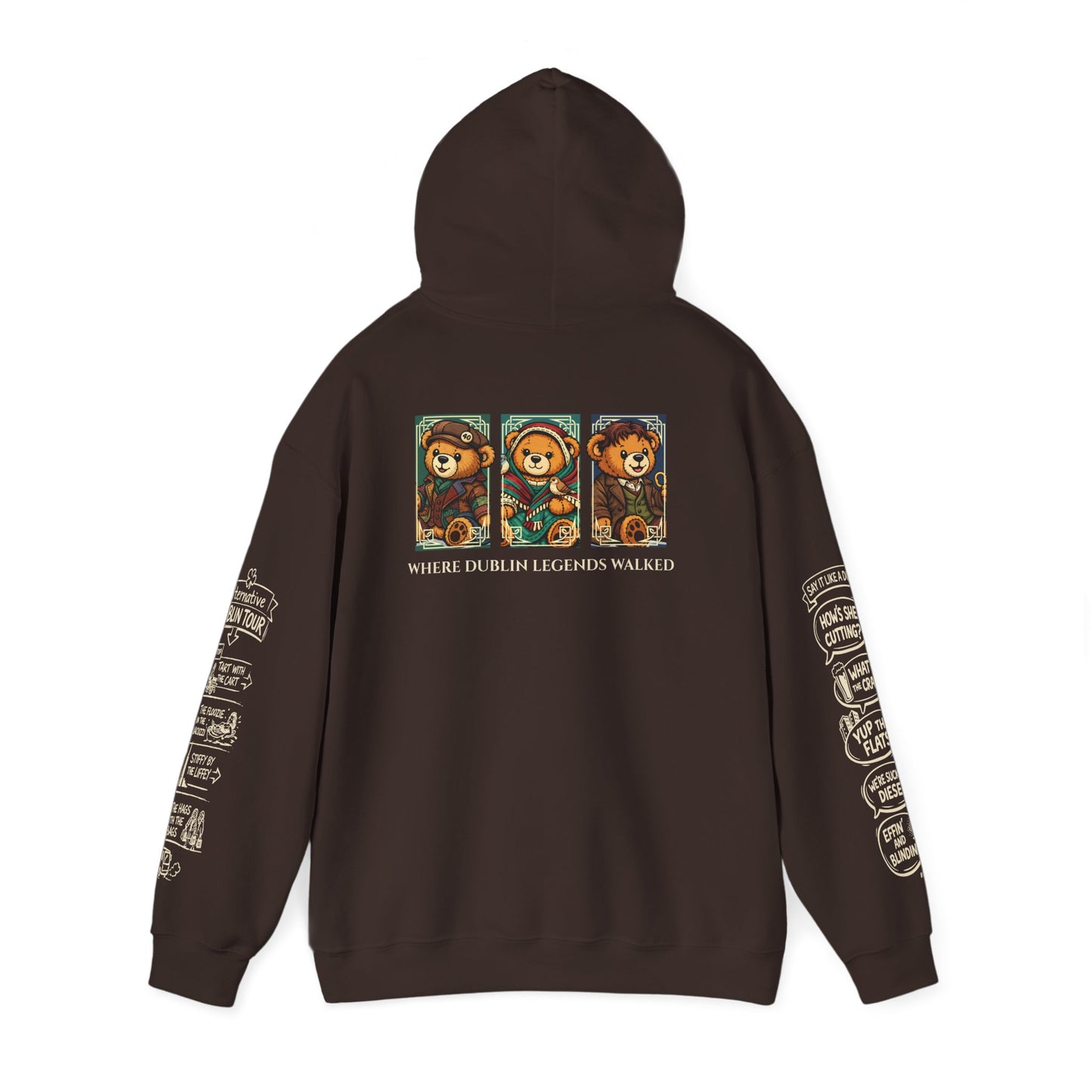 Legends of Dublin Hoodie – Street Legends edition, Dublin Souvenir Hoodie, Unisex Irish Hoodie, Gift from Ireland