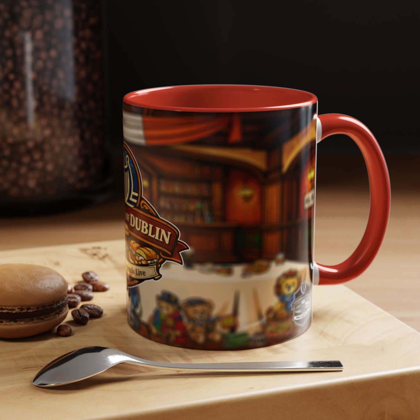 Legends of Dublin Coffee Mug – Irish Pub Scene Accent Mug (11oz)