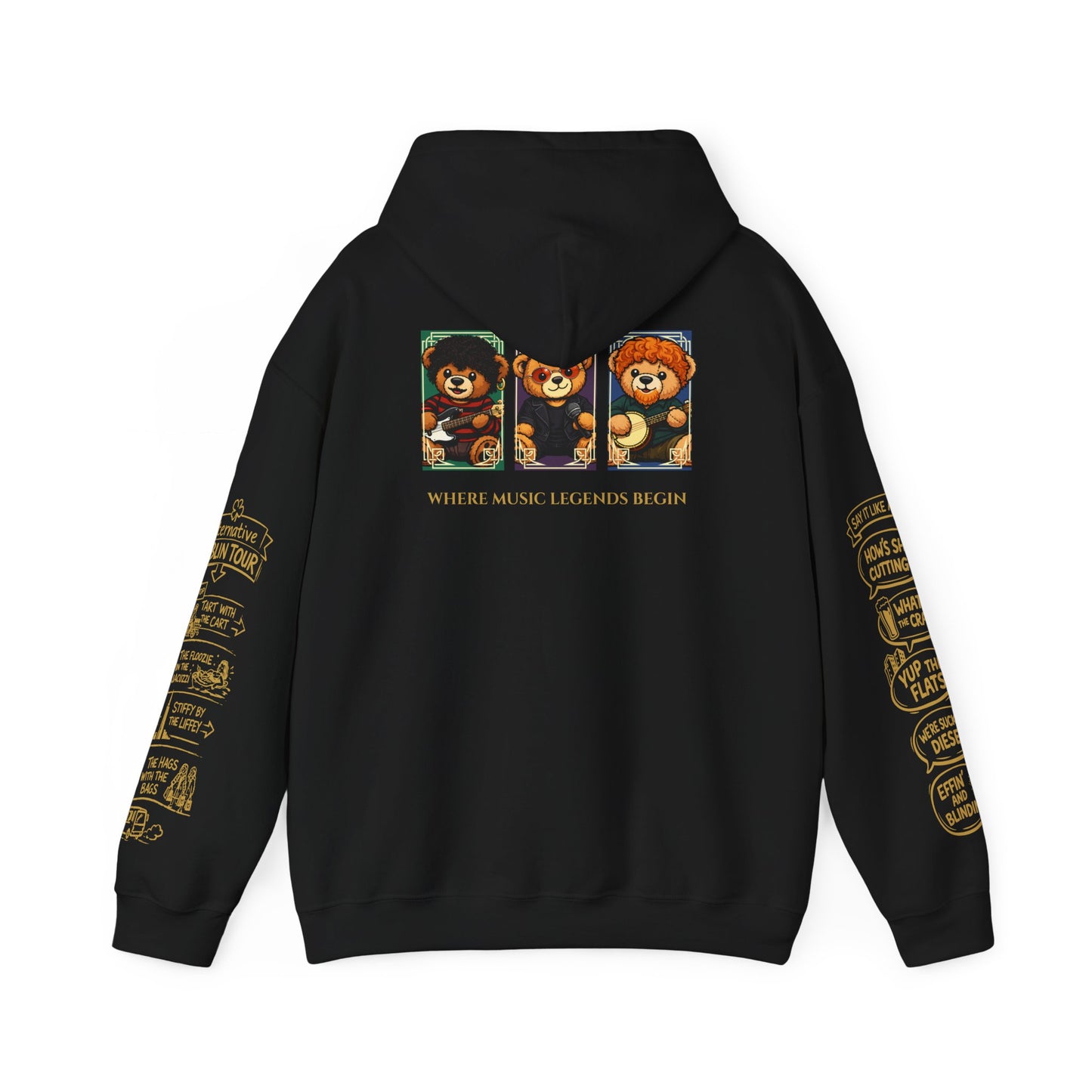 Legends of Dublin Hoodie – Dublin Music Edition, Dublin Souvenir Hoodie, Unisex Irish Hoodie, Gift from Ireland