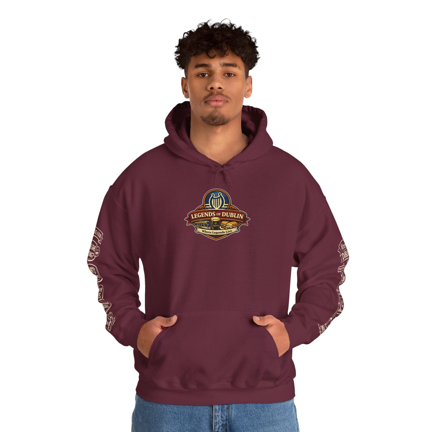 Legends of Dublin Hoodie – Dublin Actors Edition, Dublin Souvenir Hoodie, Unisex Irish Hoodie, Gift from Ireland
