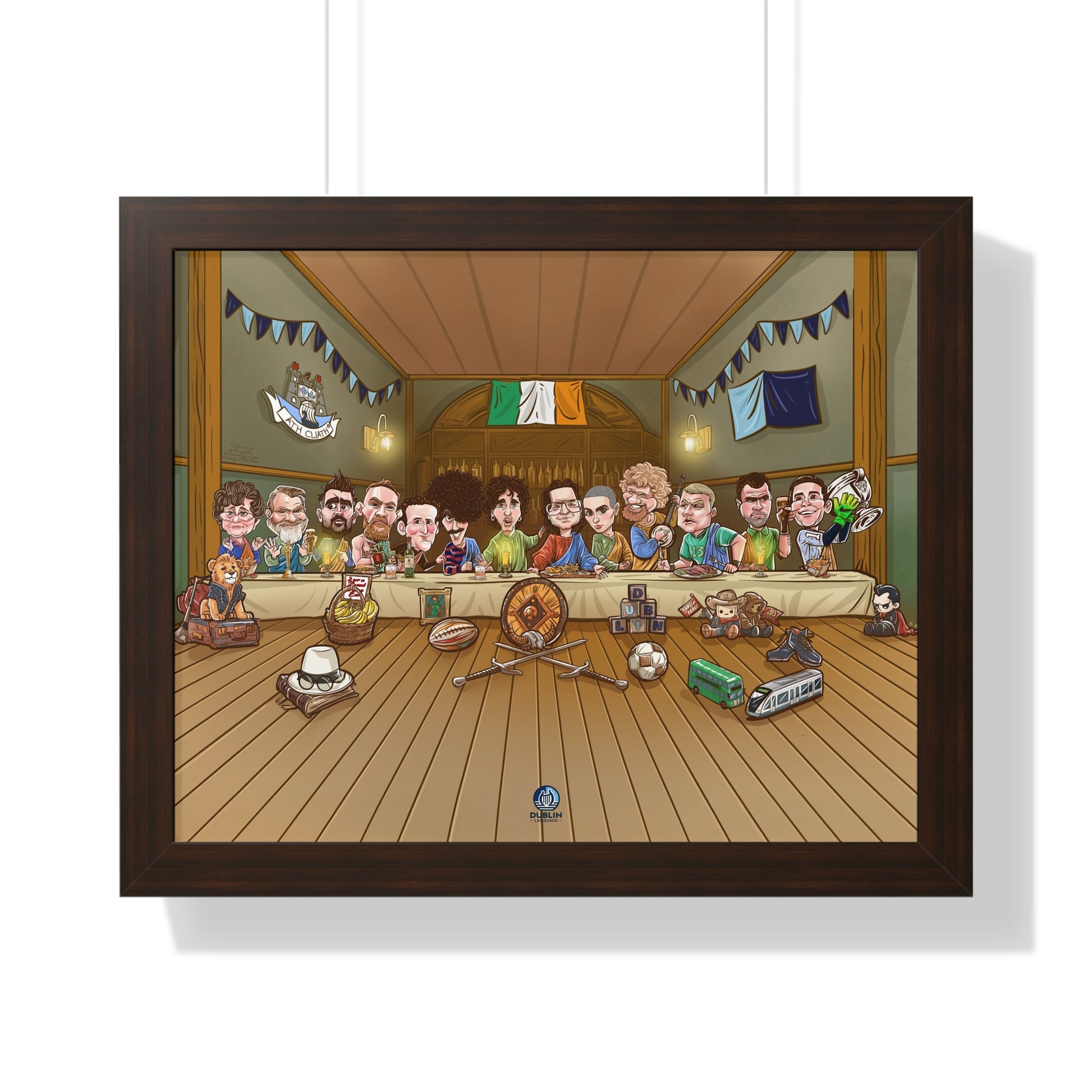 Dublin Legends Framed Horizontal Poster 20X16