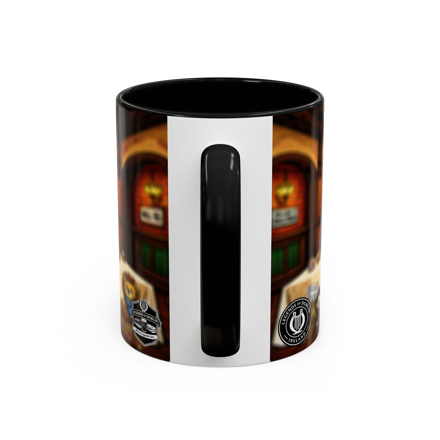Legends of Dublin Coffee Mug – Irish Pub Scene Accent Mug (11oz)