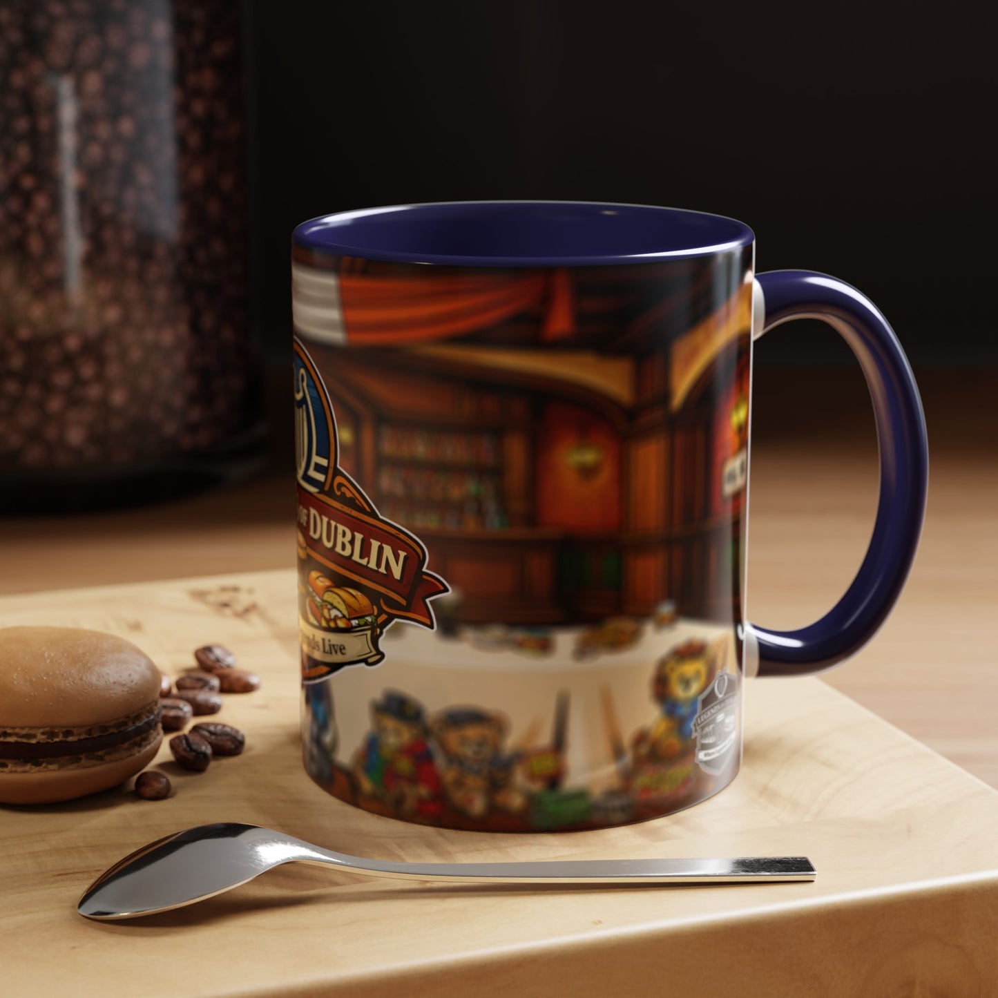 Legends of Dublin Coffee Mug – Irish Pub Scene Accent Mug (11oz)