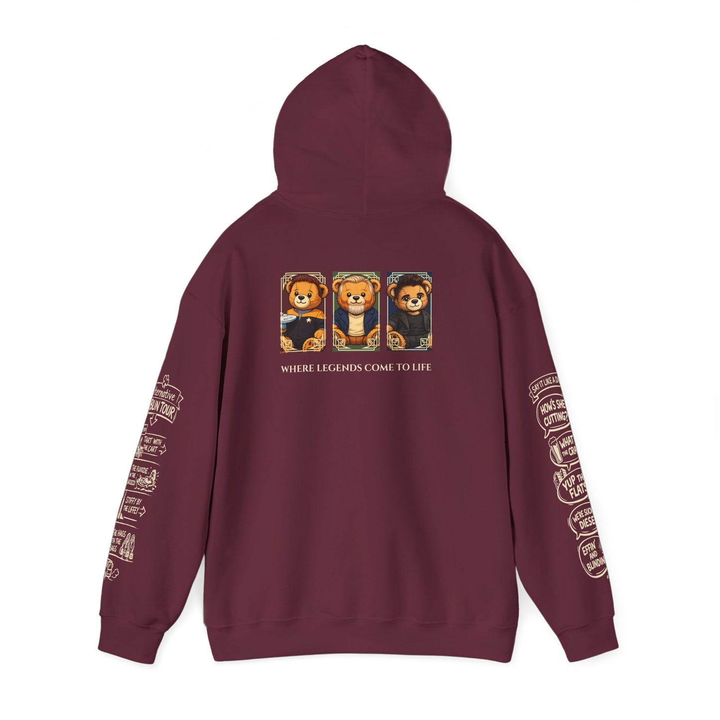Legends of Dublin Hoodie – Dublin Actors Edition, Dublin Souvenir Hoodie, Unisex Irish Hoodie, Gift from Ireland