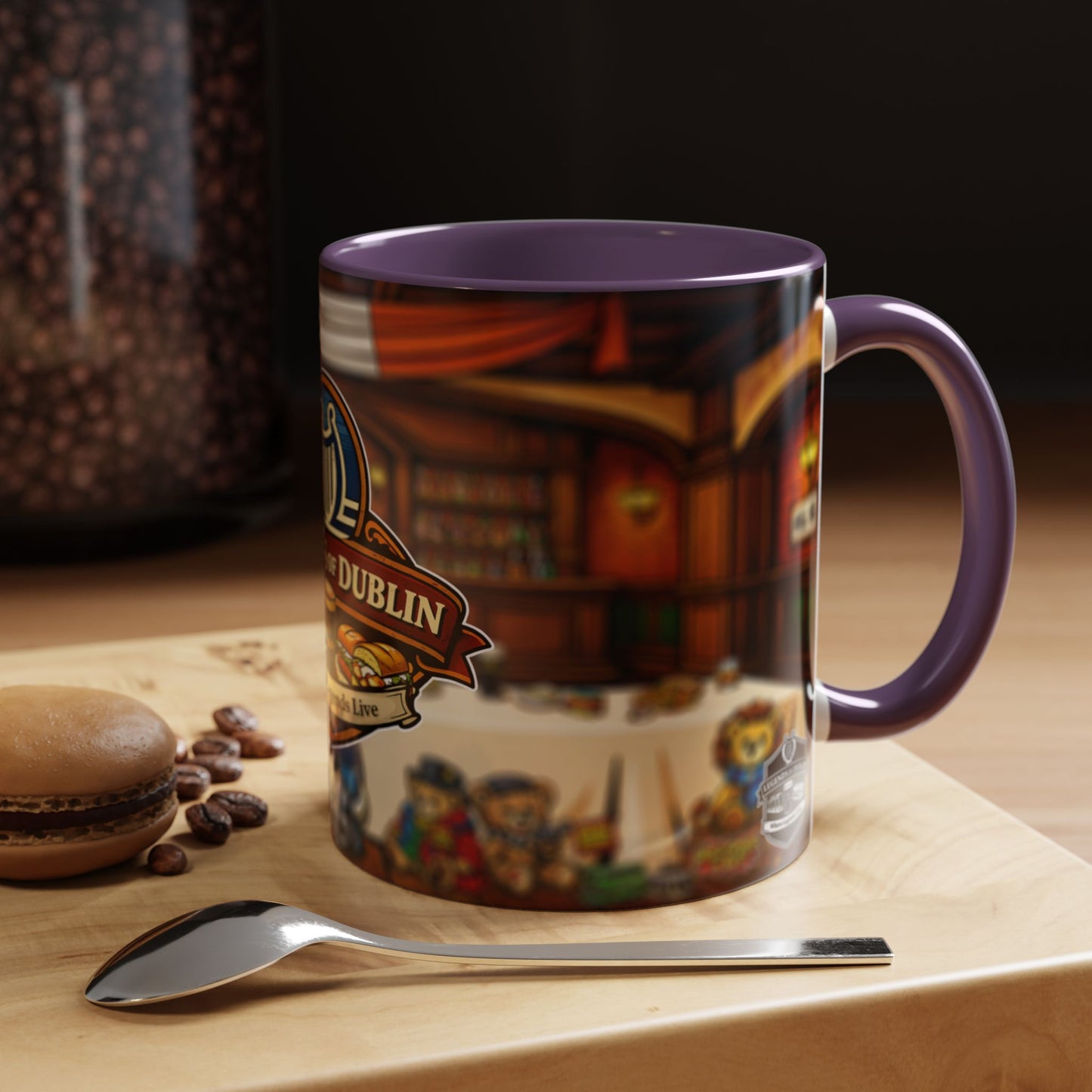 Legends of Dublin Coffee Mug – Irish Pub Scene Accent Mug (11oz)