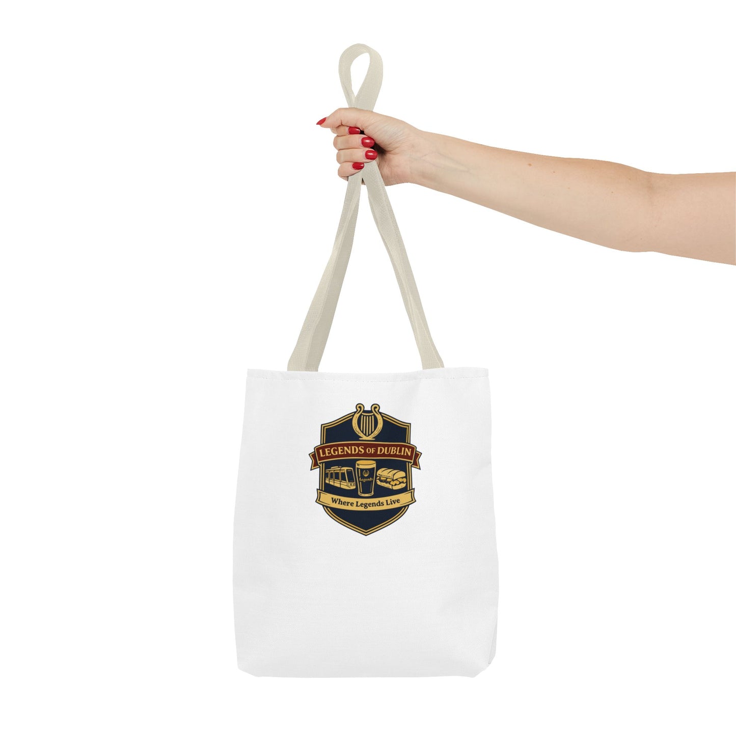Legends of Dublin Tote Bag - Irish Pub Crest Canvas Tote, Dublin Souvenir, Gift from Ireland