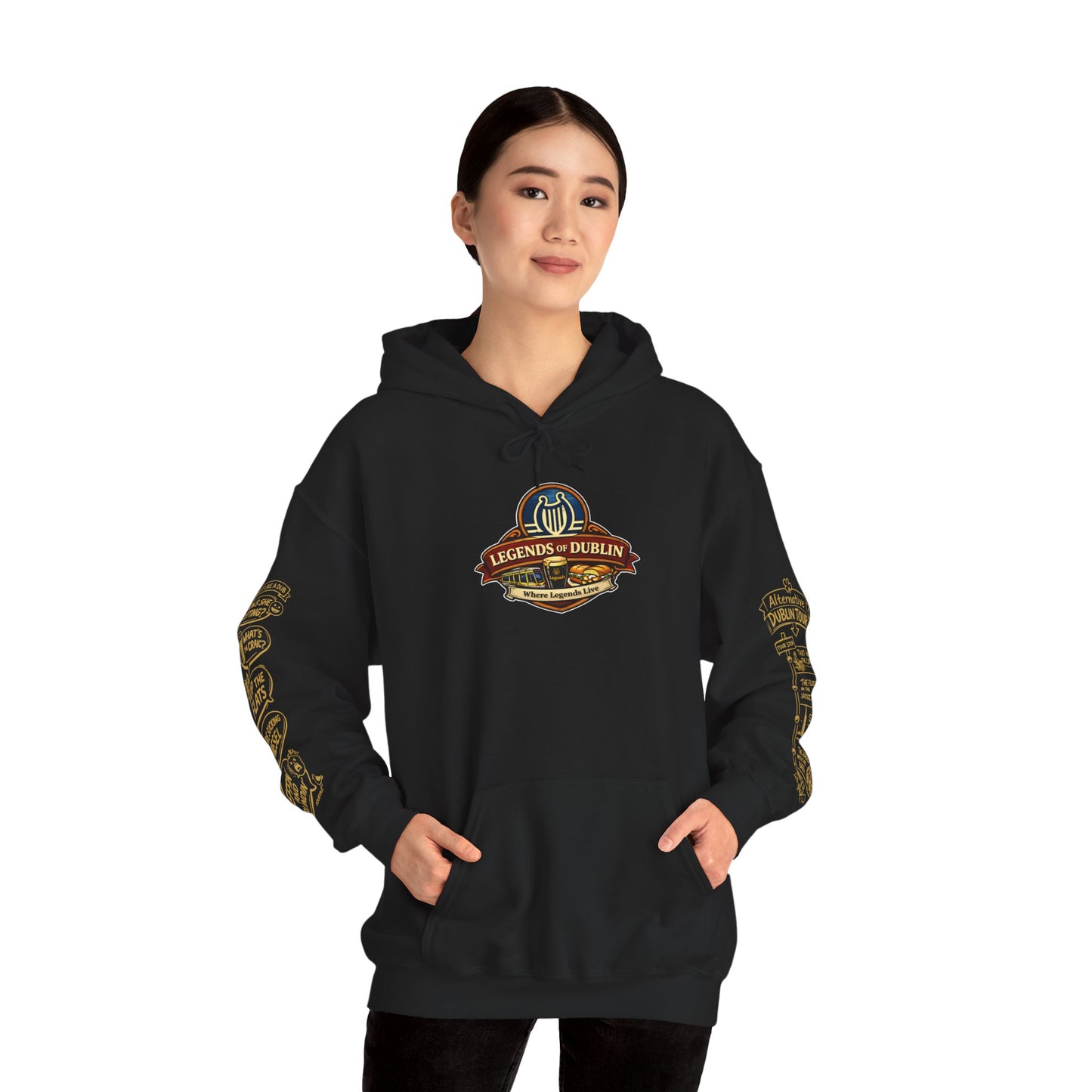 Legends of Dublin Hoodie – Dublin Music Edition, Dublin Souvenir Hoodie, Unisex Irish Hoodie, Gift from Ireland