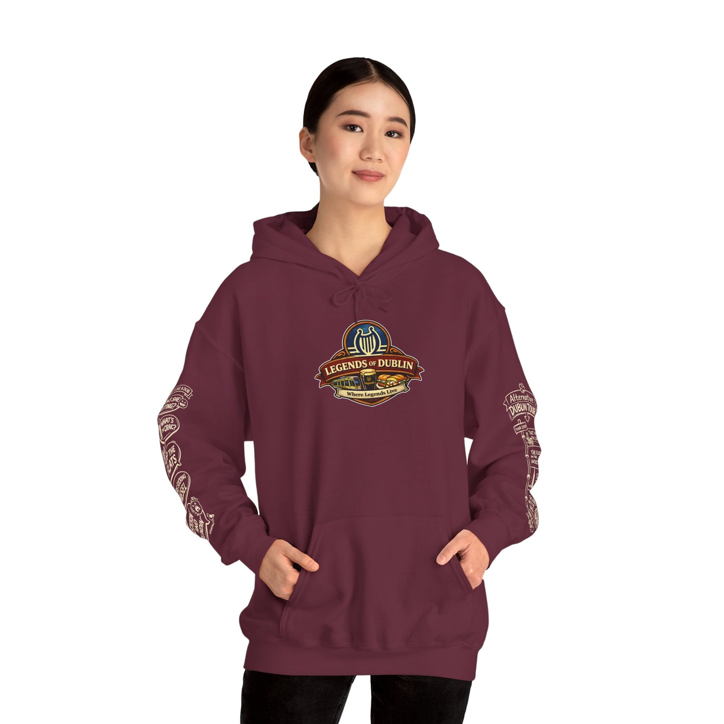 Legends of Dublin Hoodie – Dublin Actors Edition, Dublin Souvenir Hoodie, Unisex Irish Hoodie, Gift from Ireland