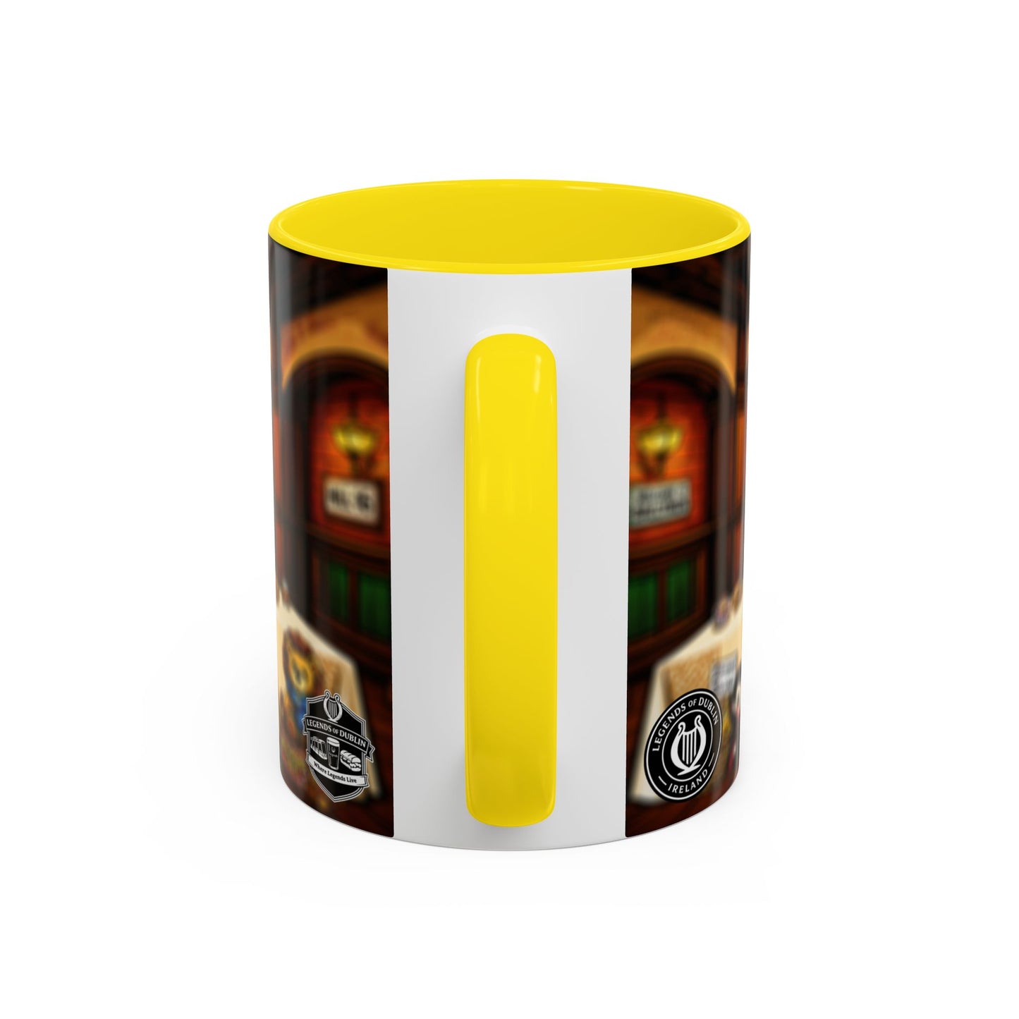 Legends of Dublin Coffee Mug – Irish Pub Scene Accent Mug (11oz)