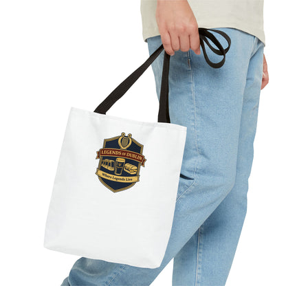 Legends of Dublin Tote Bag - Irish Pub Crest Canvas Tote, Dublin Souvenir, Gift from Ireland