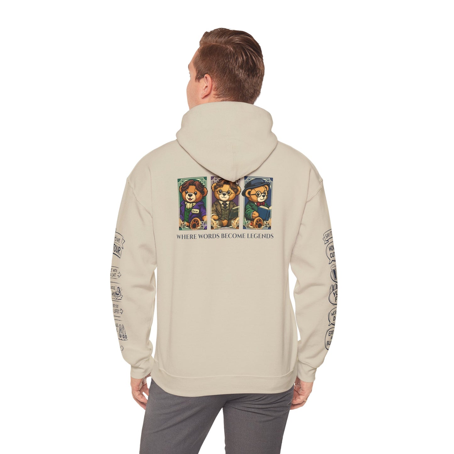 Legends of Dublin Hoodie – Dublin Writers edition, Dublin Souvenir Hoodie, Unisex Irish Hoodie, Gift from Ireland