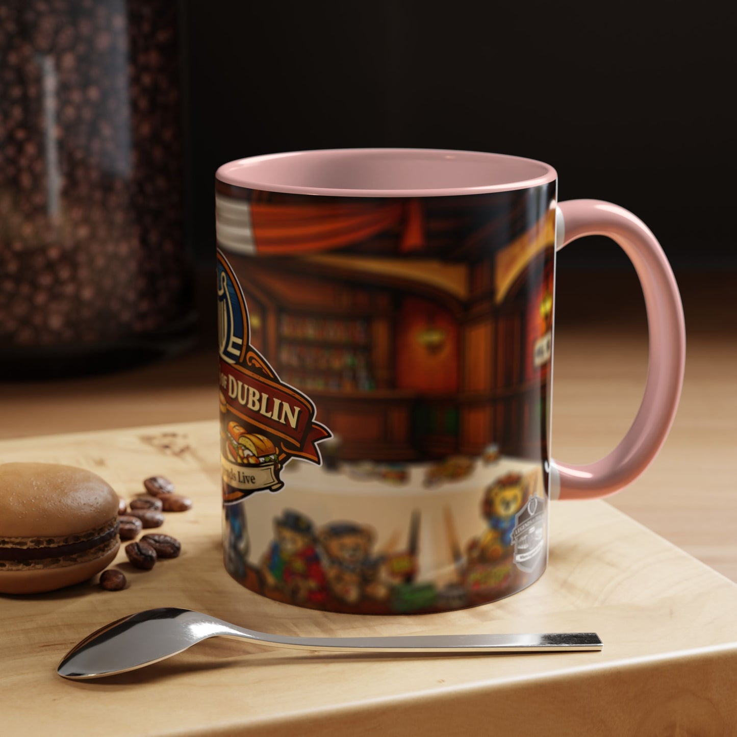 Legends of Dublin Coffee Mug – Irish Pub Scene Accent Mug (11oz)