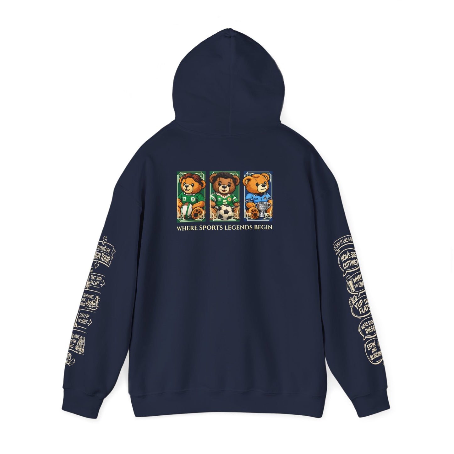 Legends of Dublin Hoodie – Dublin Sport edition, Dublin Souvenir Hoodie, Unisex Irish Hoodie, Gift from Ireland