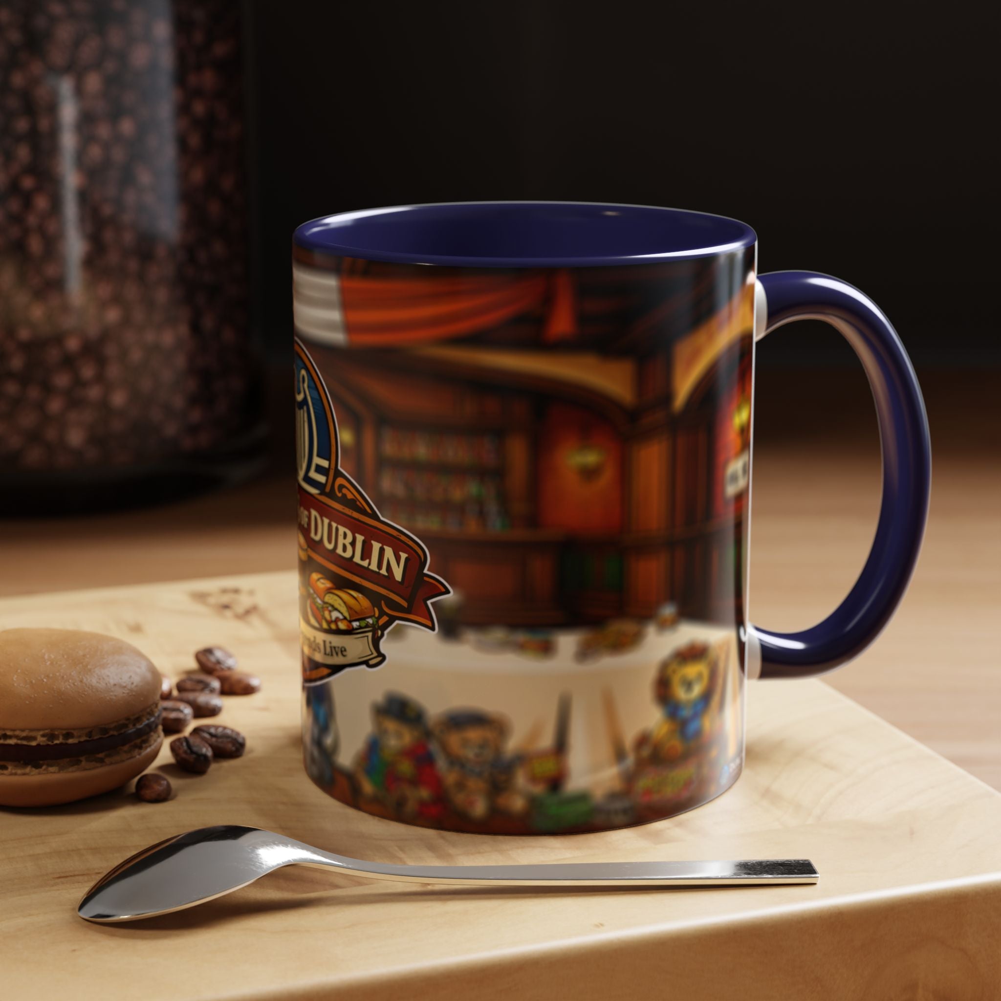 Dublin Legends Mug - “What a Ride, What a Pint, What a Roll” | Irish Pub Art Collector’s Cup