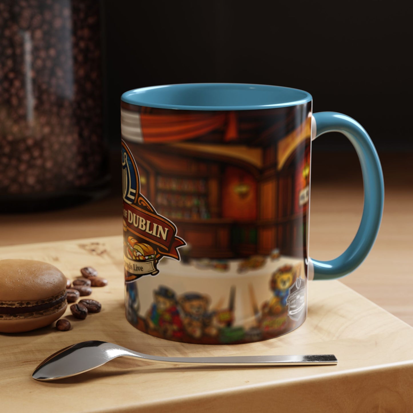 Legends of Dublin Coffee Mug – Irish Pub Scene Accent Mug (11oz)