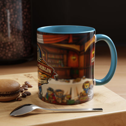 Legends of Dublin Coffee Mug – Irish Pub Scene Accent Mug (11oz)