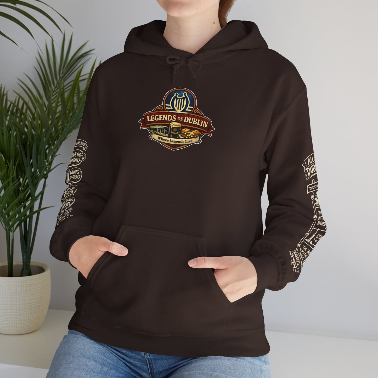 Legends of Dublin Hoodie – Street Legends edition, Dublin Souvenir Hoodie, Unisex Irish Hoodie, Gift from Ireland
