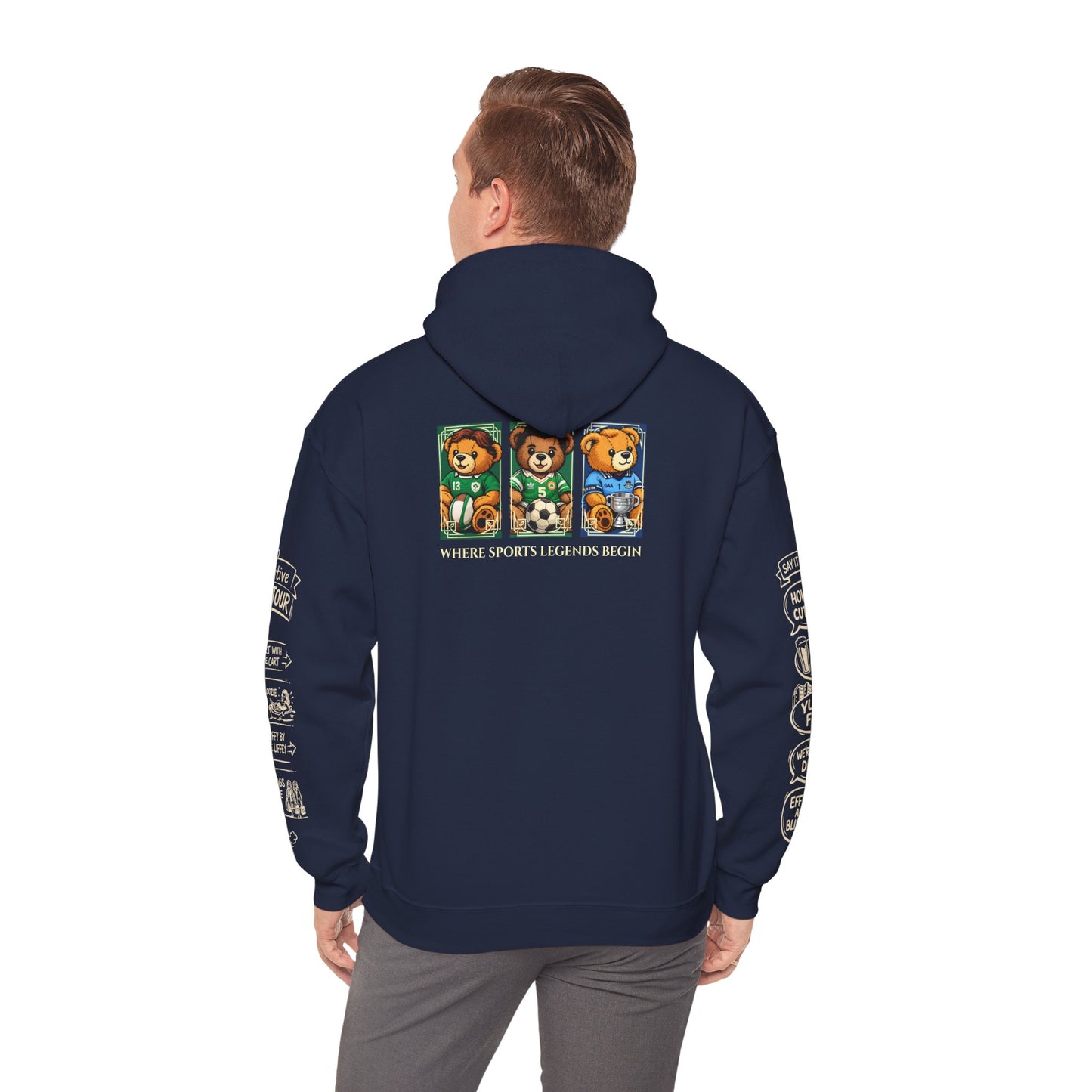 Legends of Dublin Hoodie – Dublin Sport edition, Dublin Souvenir Hoodie, Unisex Irish Hoodie, Gift from Ireland