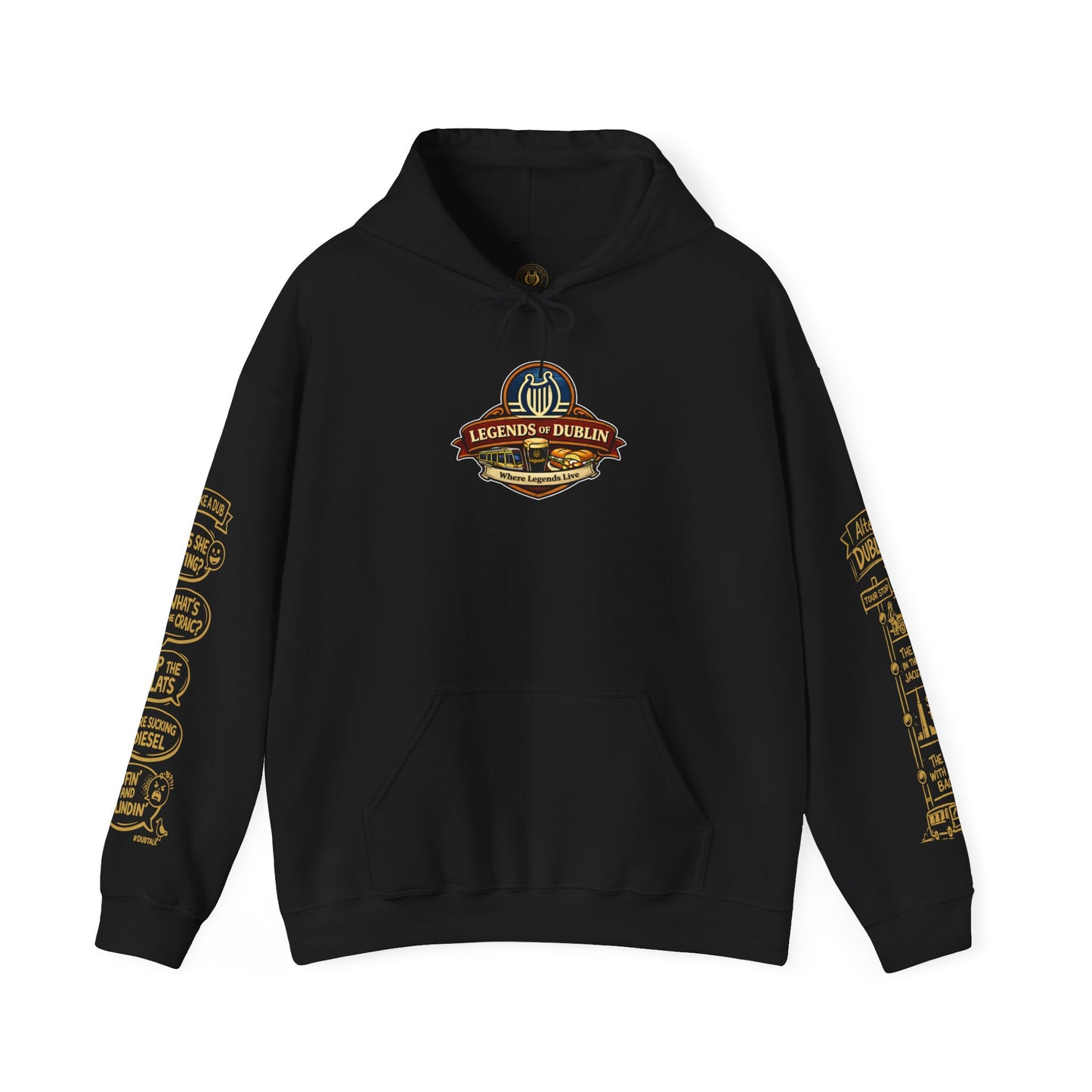 Legends of Dublin Hoodie – Dublin Music Edition, Dublin Souvenir Hoodie, Unisex Irish Hoodie, Gift from Ireland
