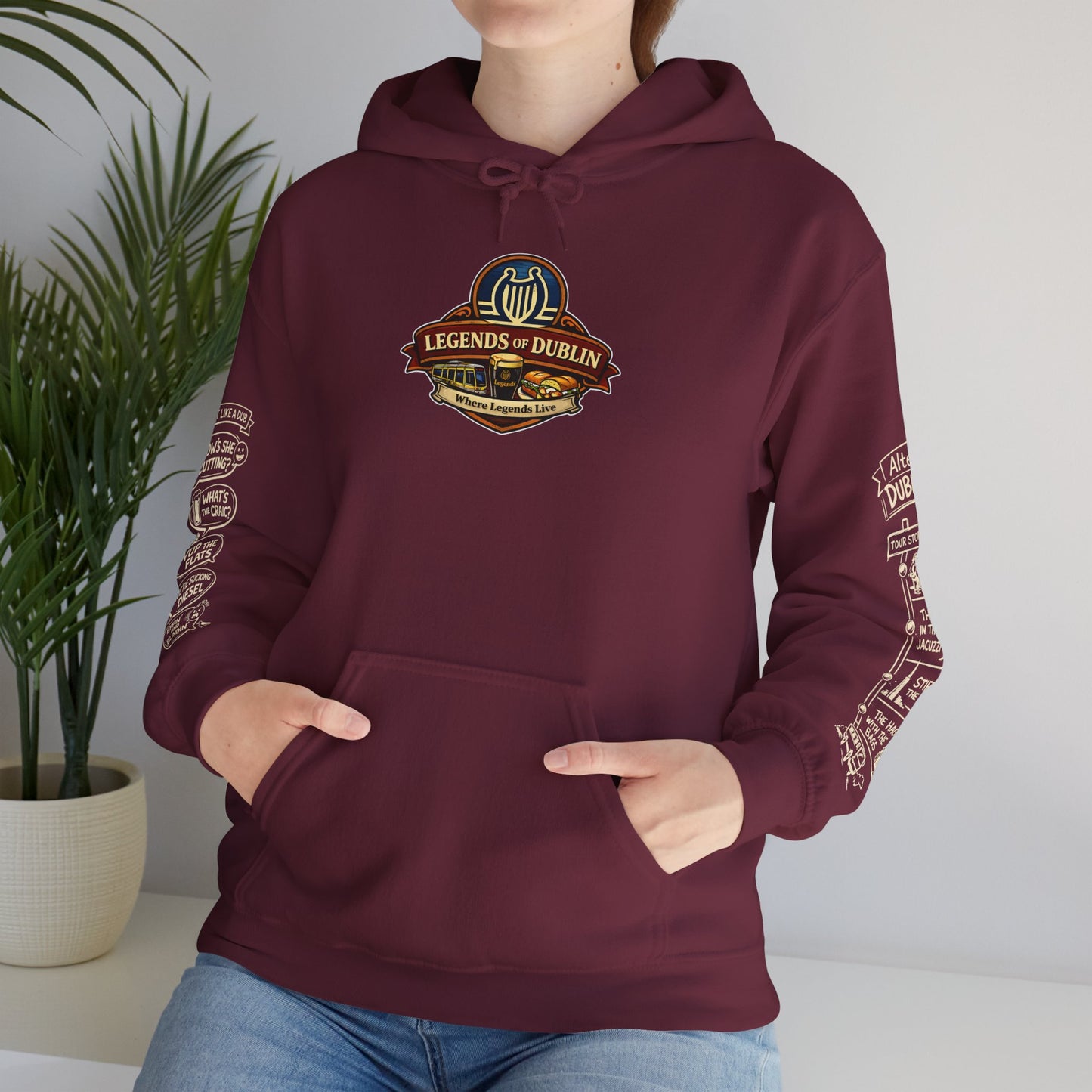 Legends of Dublin Hoodie – Dublin Actors Edition, Dublin Souvenir Hoodie, Unisex Irish Hoodie, Gift from Ireland