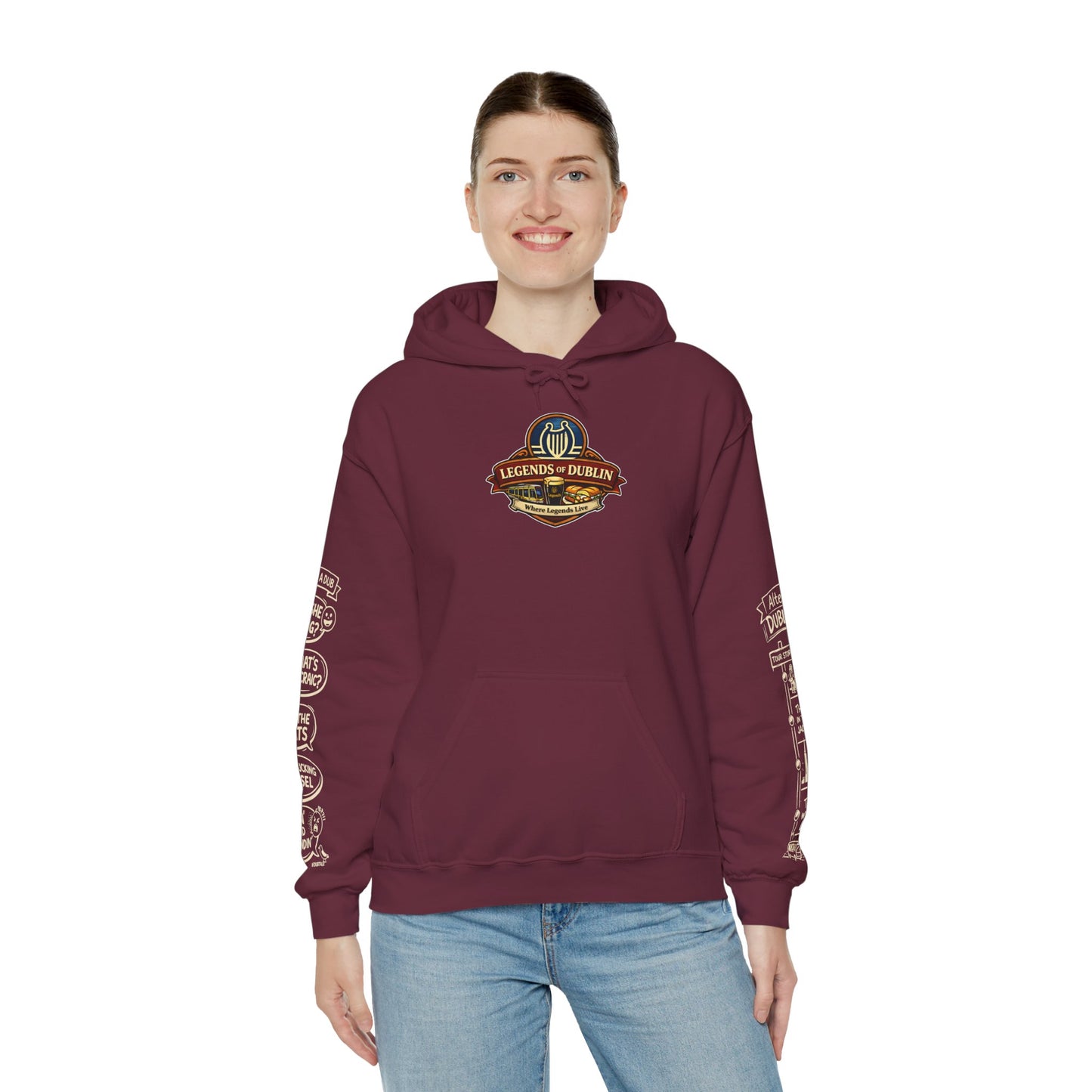 Legends of Dublin Hoodie – Dublin Actors Edition, Dublin Souvenir Hoodie, Unisex Irish Hoodie, Gift from Ireland