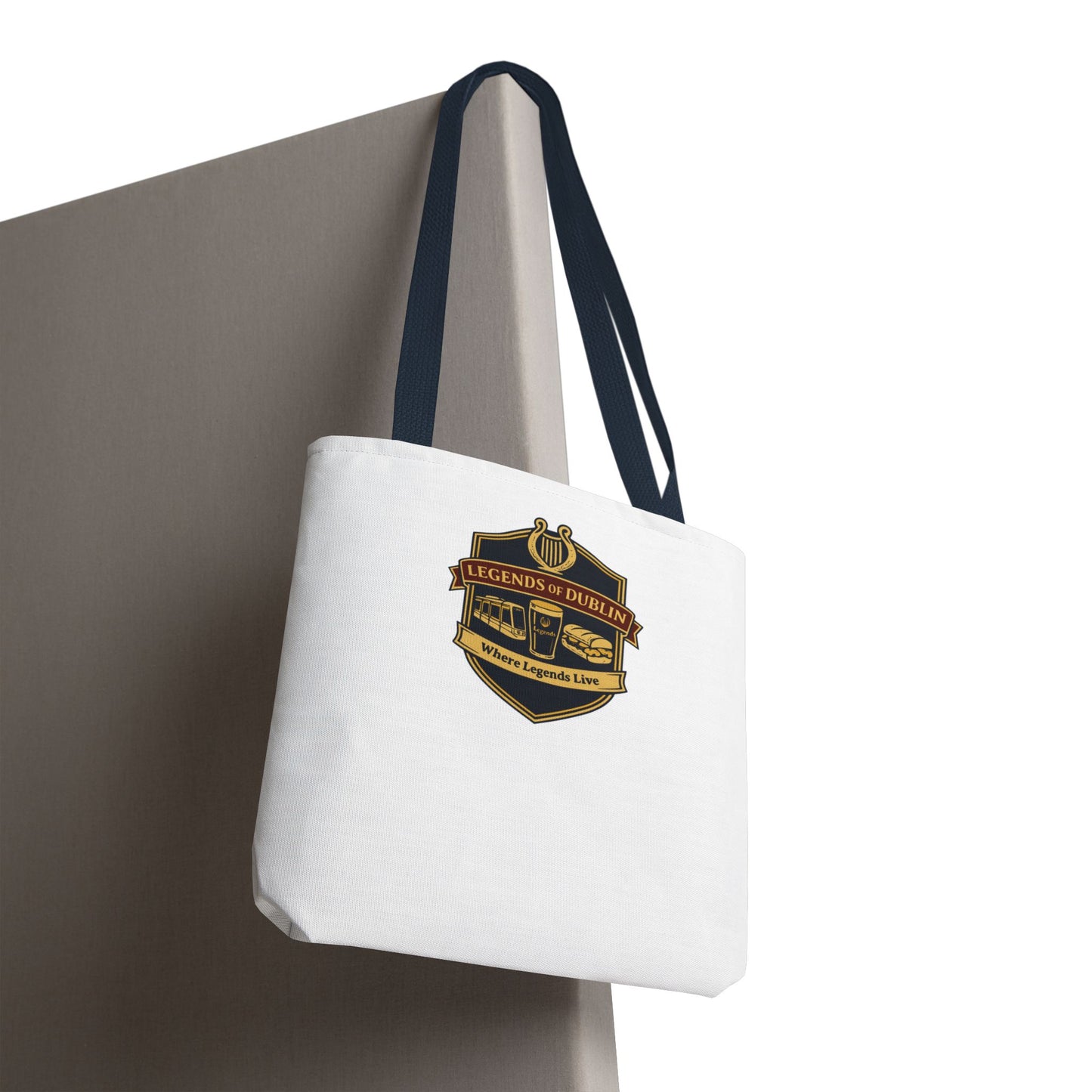 Legends of Dublin Tote Bag - Irish Pub Crest Canvas Tote, Dublin Souvenir, Gift from Ireland