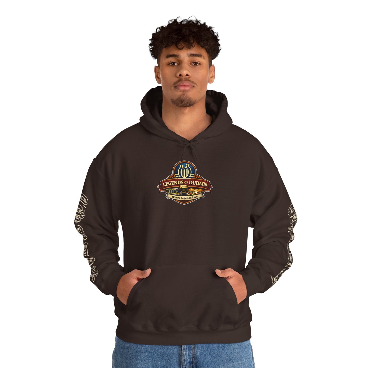 Legends of Dublin Hoodie – Street Legends edition, Dublin Souvenir Hoodie, Unisex Irish Hoodie, Gift from Ireland