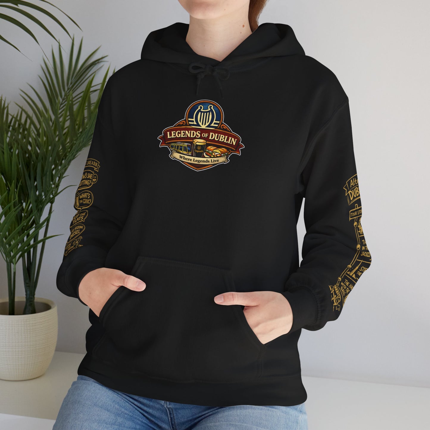 Legends of Dublin Hoodie – Dublin Music Edition, Dublin Souvenir Hoodie, Unisex Irish Hoodie, Gift from Ireland