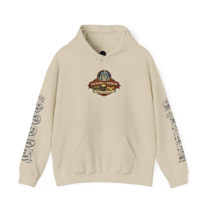 Legends of Dublin Hoodie – Dublin Writers edition, Dublin Souvenir Hoodie, Unisex Irish Hoodie, Gift from Ireland