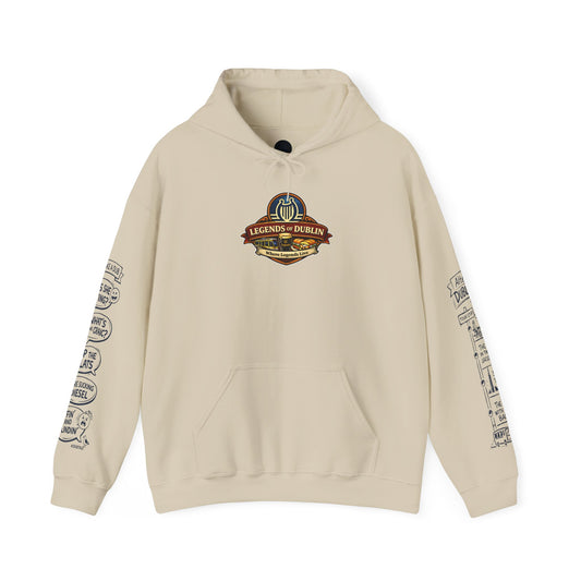 Legends of Dublin Hoodie – Dublin Writers edition, Dublin Souvenir Hoodie, Unisex Irish Hoodie, Gift from Ireland