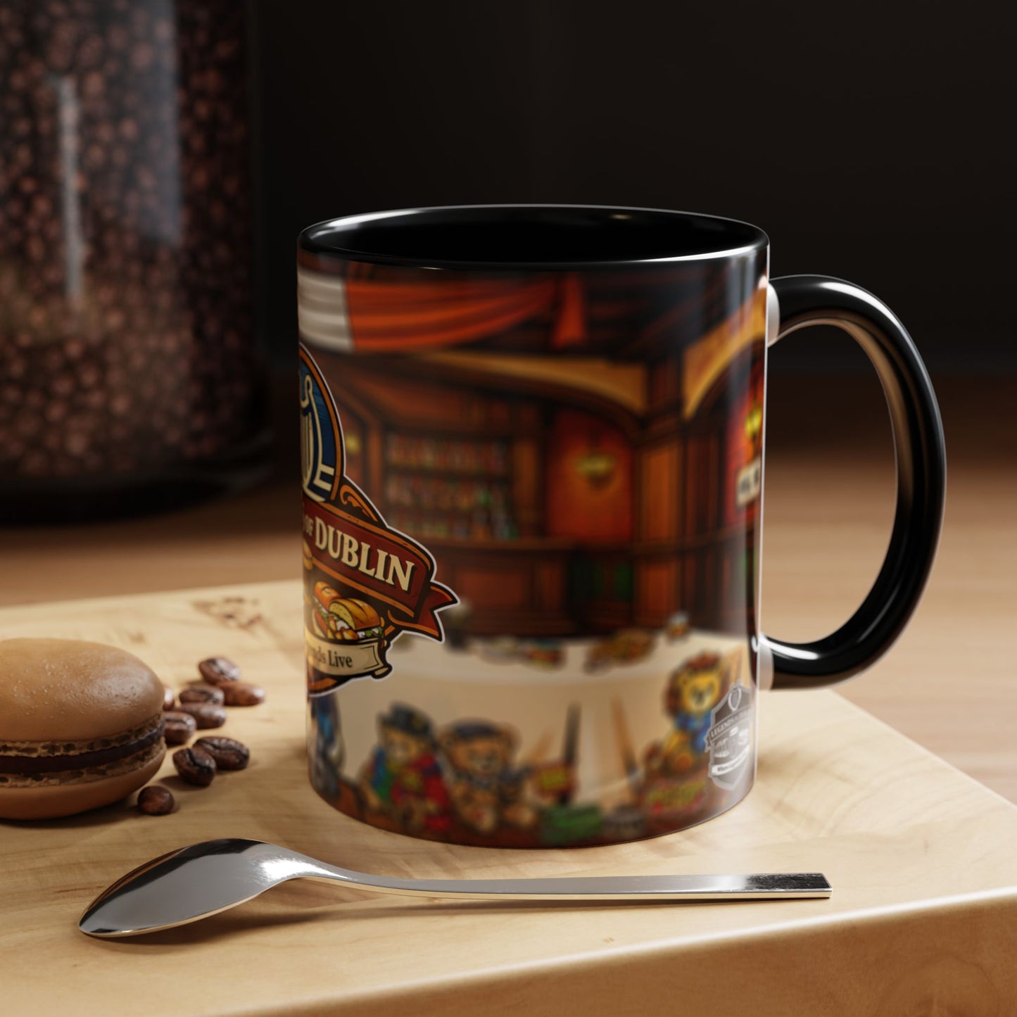 Legends of Dublin Coffee Mug – Irish Pub Scene Accent Mug (11oz)