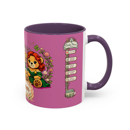 Custom Name Dublin Muses Mug – Personalized Pink Irish Coffee Cup | Legends of Dublin Gift (11oz)
