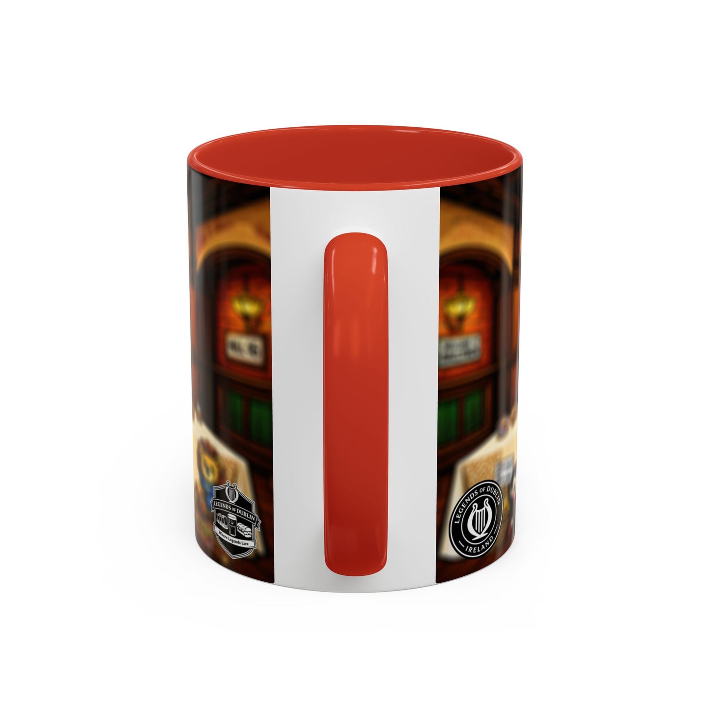 Legends of Dublin Coffee Mug – Irish Pub Scene Accent Mug (11oz)