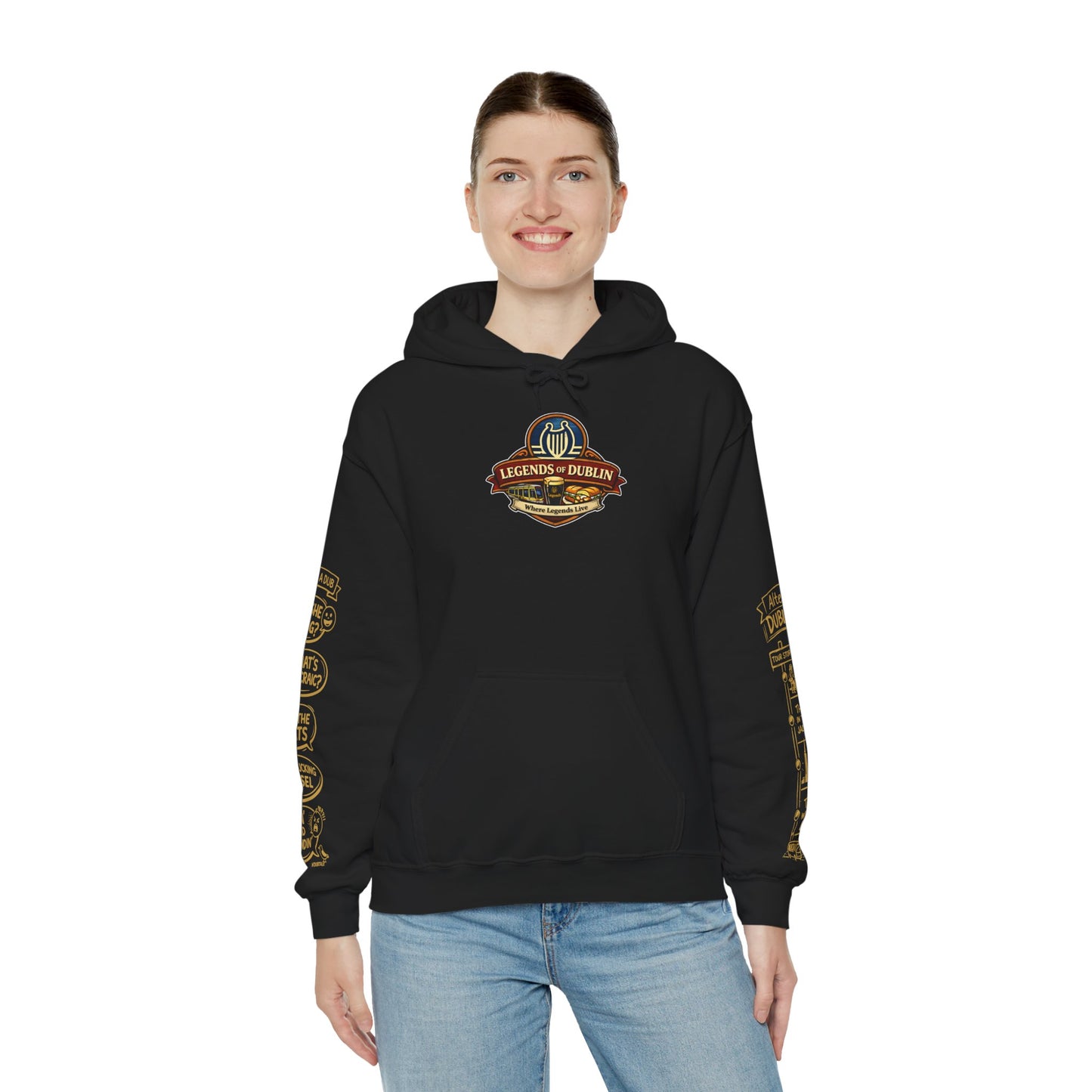 Legends of Dublin Hoodie – Dublin Music Edition, Dublin Souvenir Hoodie, Unisex Irish Hoodie, Gift from Ireland
