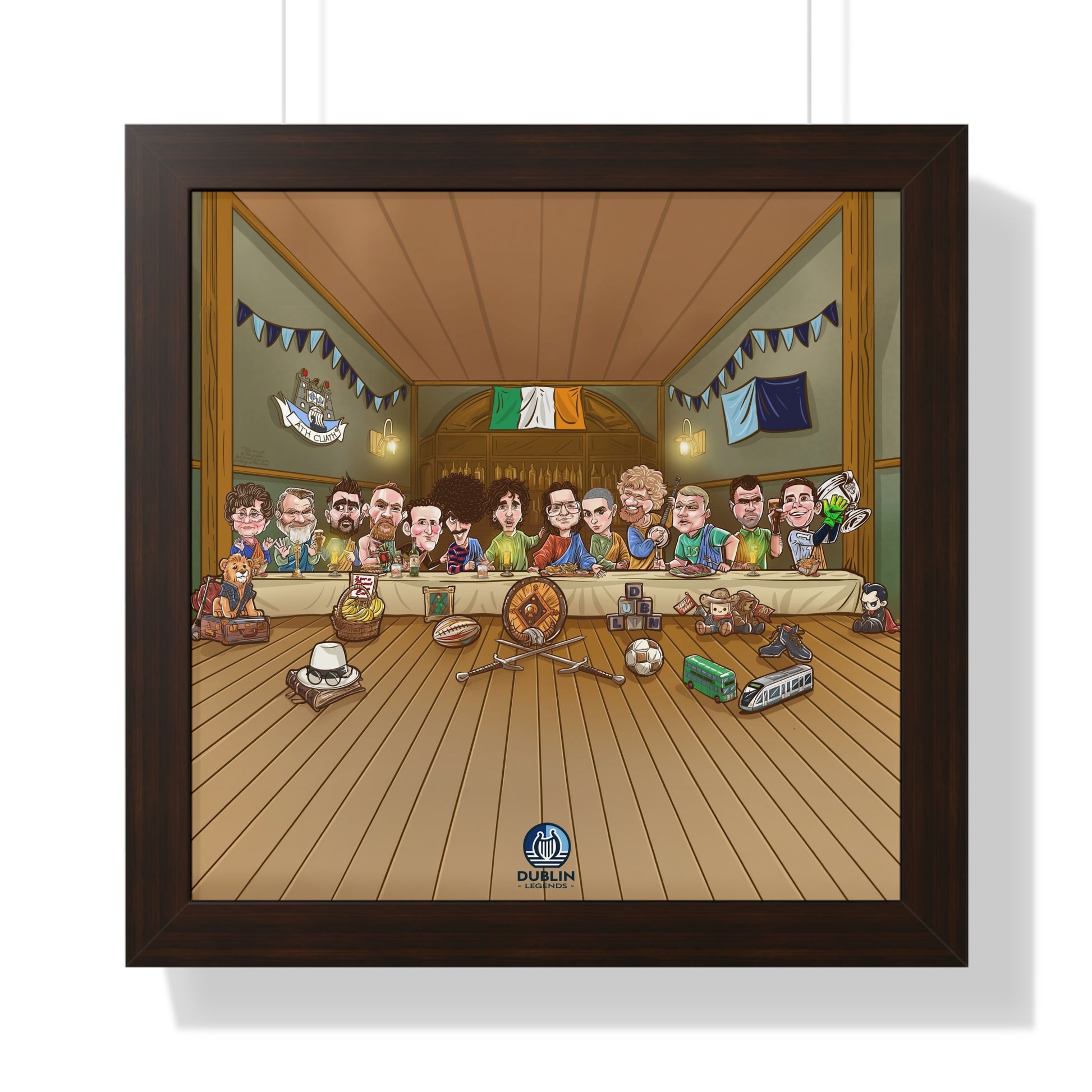 Dublin Legends Framed Horizontal Poster 16X16