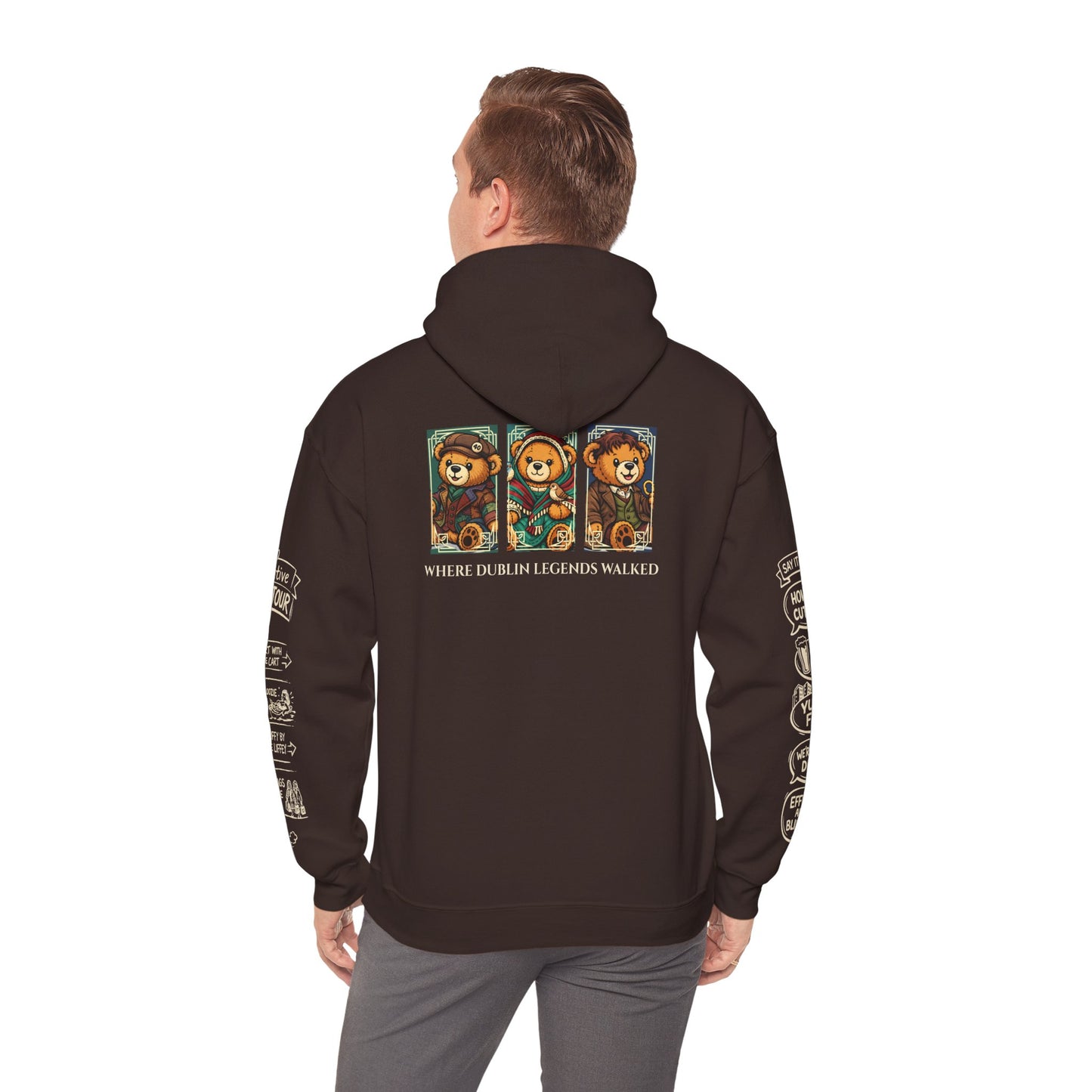 Legends of Dublin Hoodie – Street Legends edition, Dublin Souvenir Hoodie, Unisex Irish Hoodie, Gift from Ireland