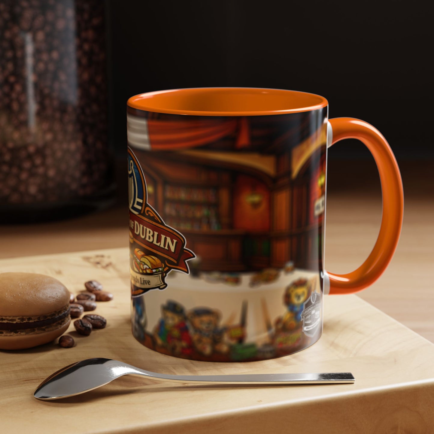 Legends of Dublin Coffee Mug – Irish Pub Scene Accent Mug (11oz)