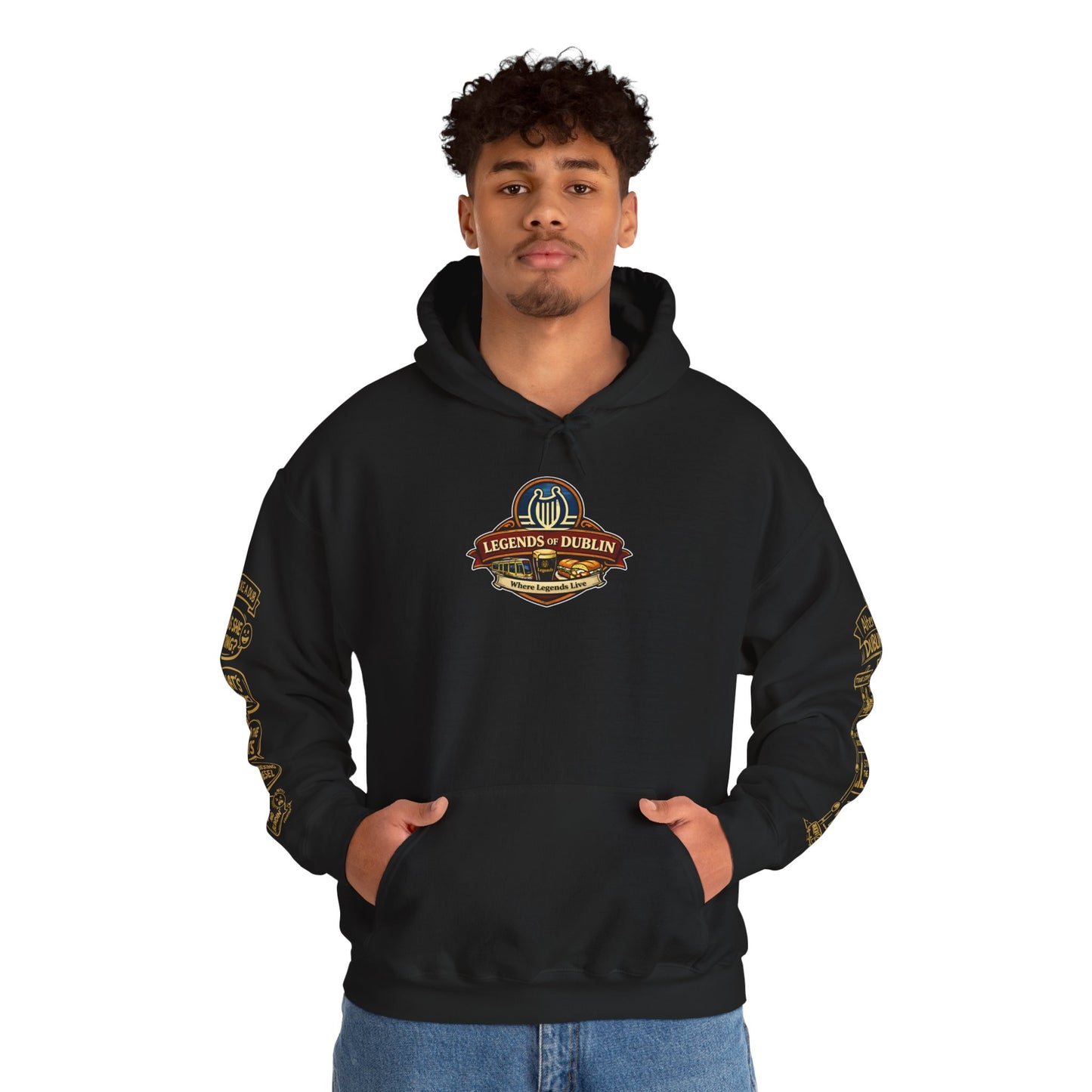 Legends of Dublin Hoodie – Dublin Music Edition, Dublin Souvenir Hoodie, Unisex Irish Hoodie, Gift from Ireland