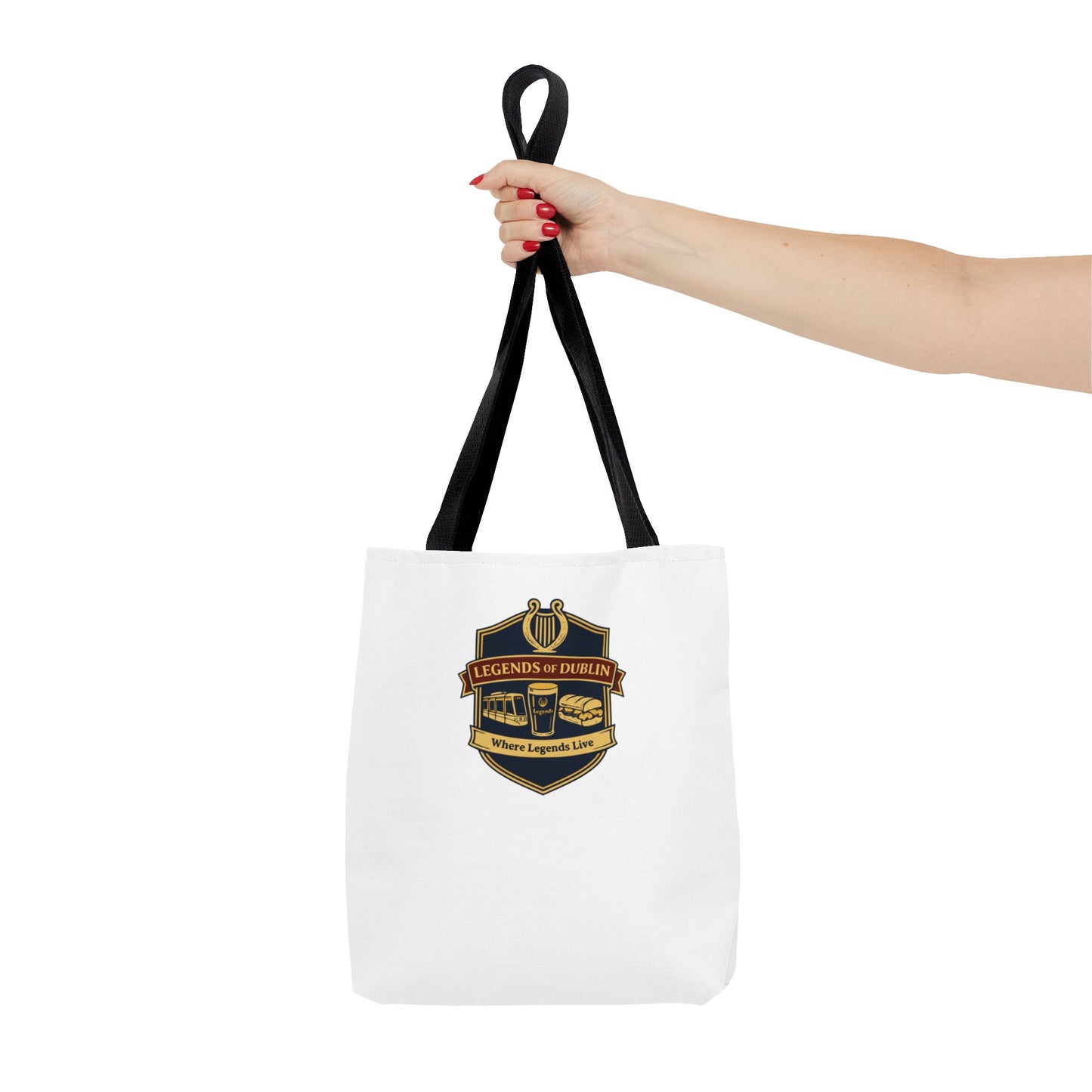 Legends of Dublin Tote Bag - Irish Pub Crest Canvas Tote, Dublin Souvenir, Gift from Ireland