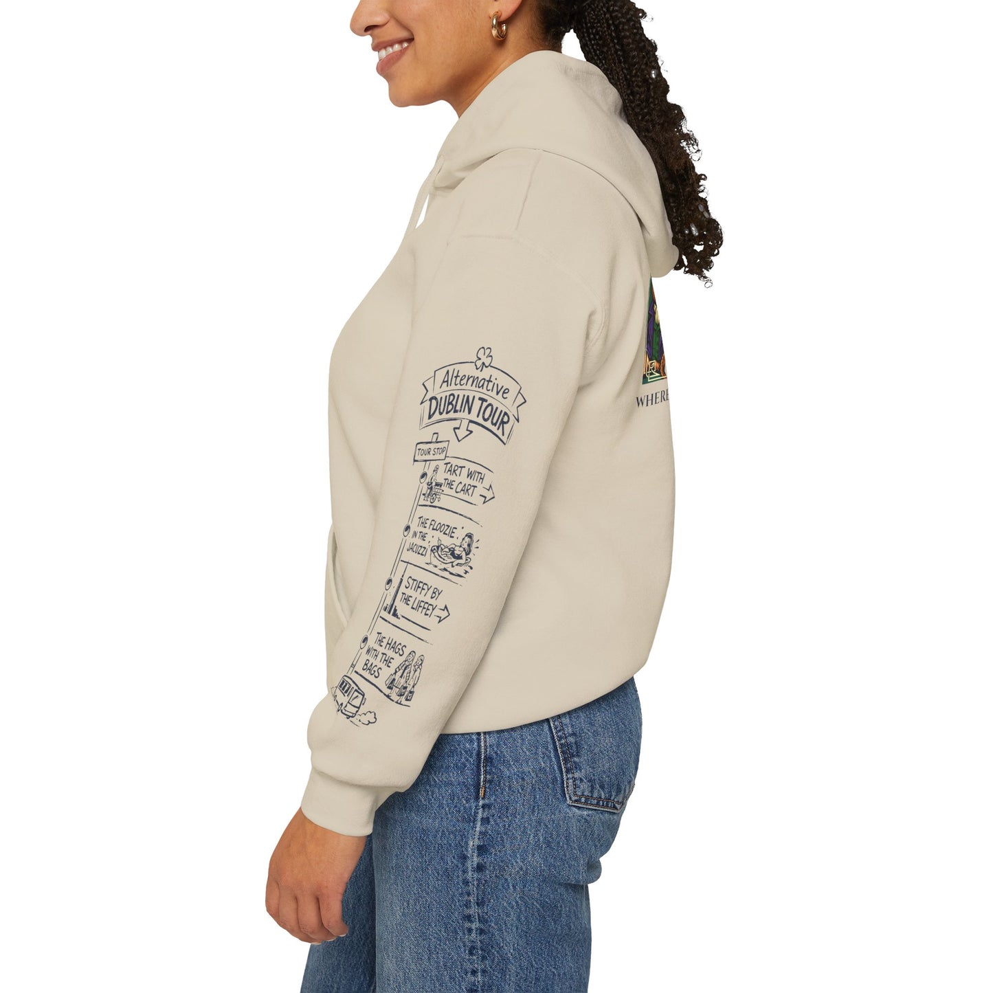 Legends of Dublin Hoodie – Dublin Writers edition, Dublin Souvenir Hoodie, Unisex Irish Hoodie, Gift from Ireland