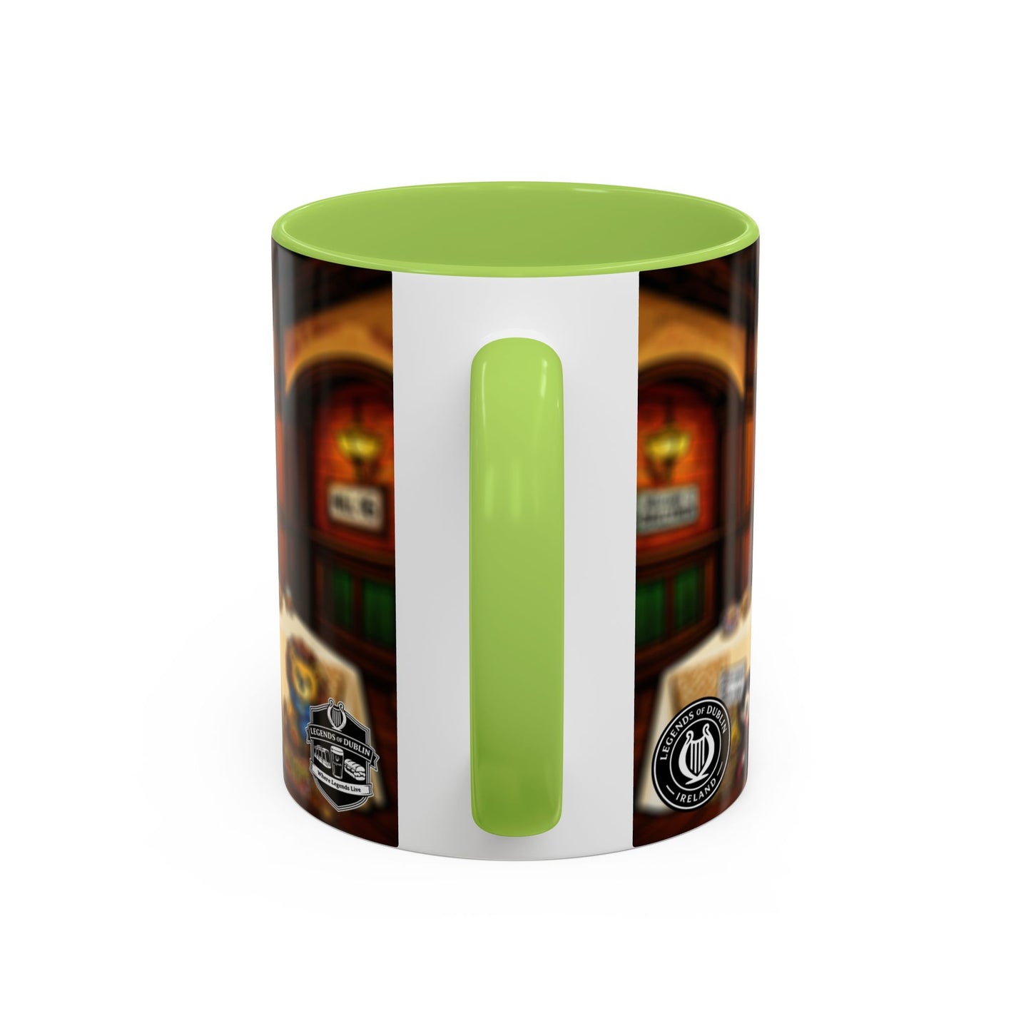 Legends of Dublin Coffee Mug – Irish Pub Scene Accent Mug (11oz)