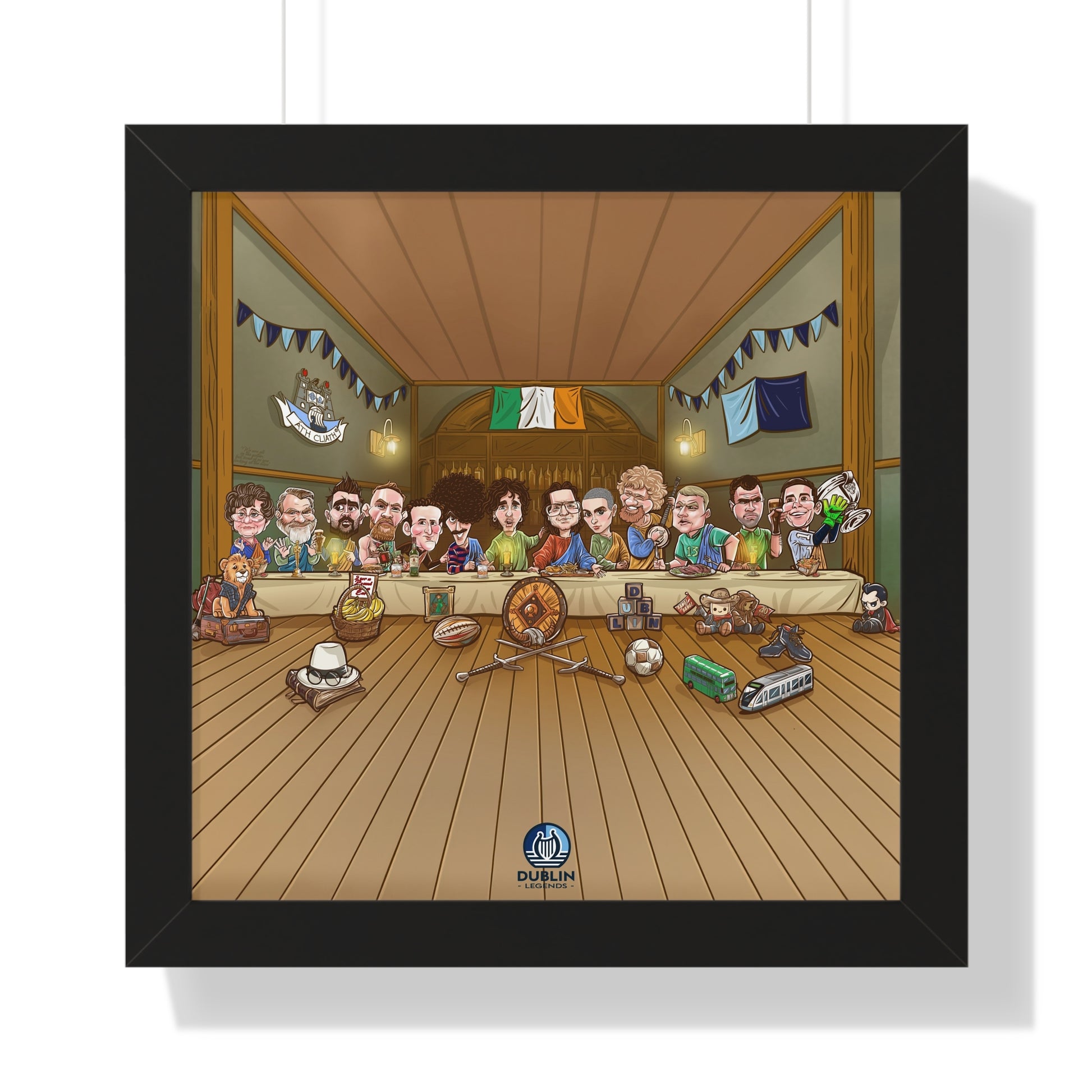 Dublin Legends Framed Horizontal Poster 16X16