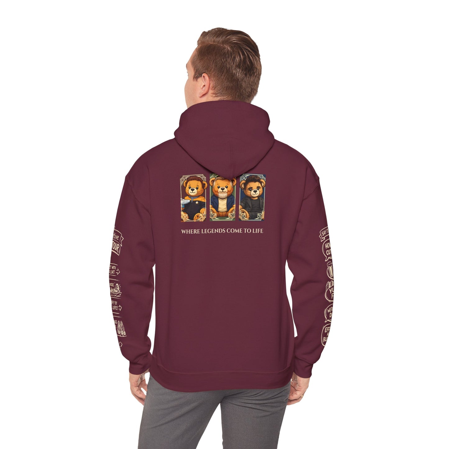 Legends of Dublin Hoodie – Dublin Actors Edition, Dublin Souvenir Hoodie, Unisex Irish Hoodie, Gift from Ireland