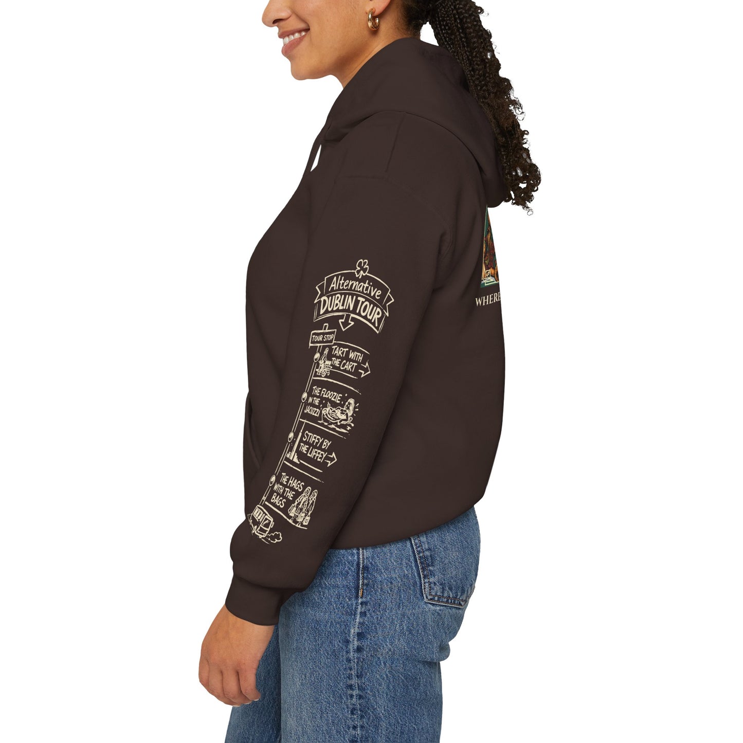 Legends of Dublin Hoodie – Street Legends edition, Dublin Souvenir Hoodie, Unisex Irish Hoodie, Gift from Ireland