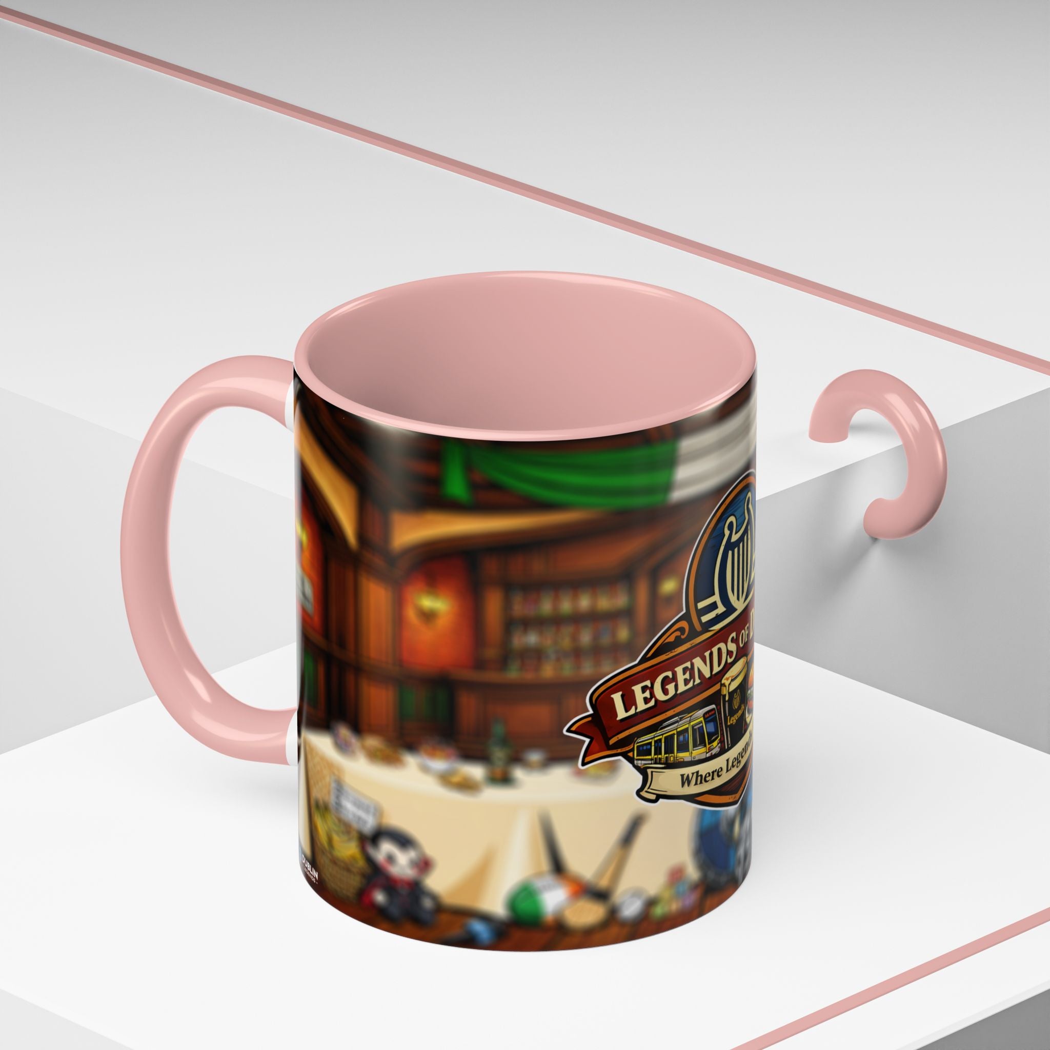 Dublin Legends Mug - “What a Ride, What a Pint, What a Roll” | Irish Pub Art Collector’s Cup